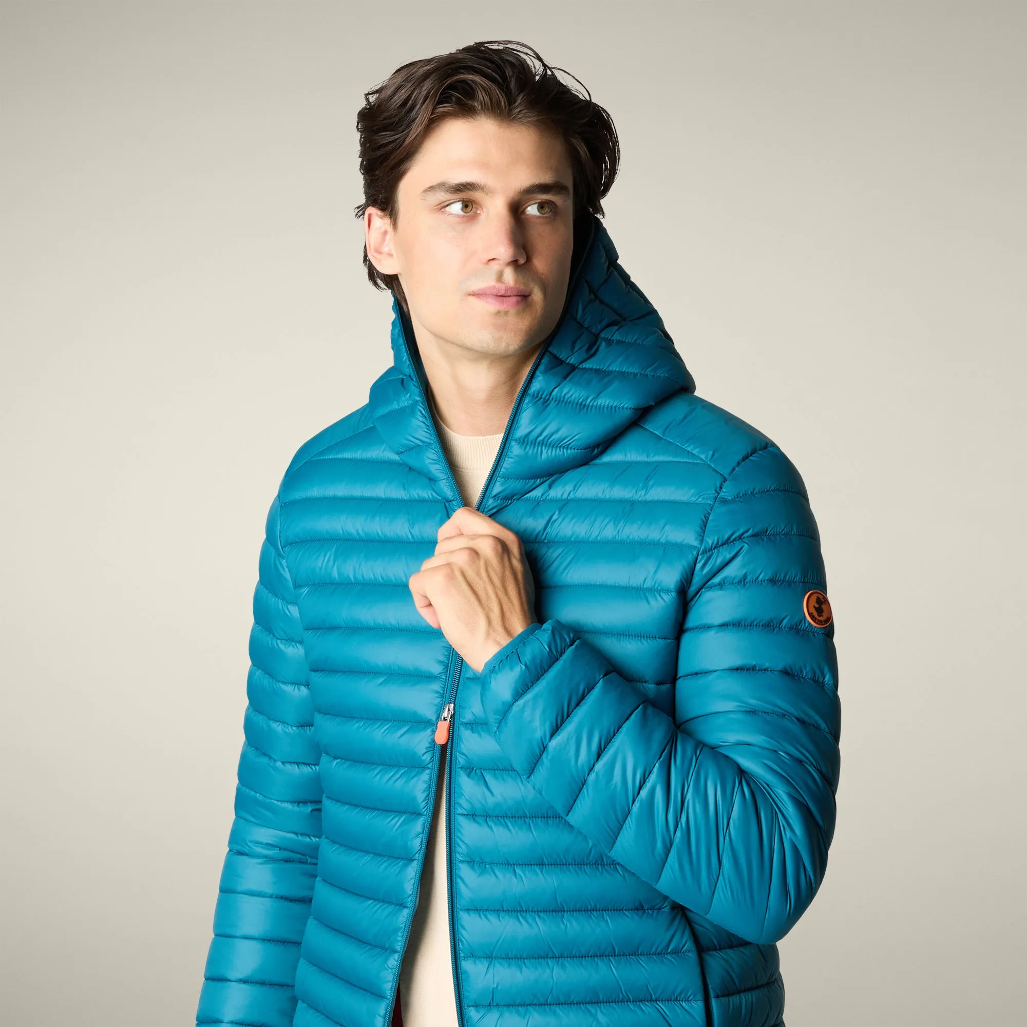 Men's Animal free puffer Jacket Donald in Horizon Blue sold by Save The Duck product image thumbnail 4