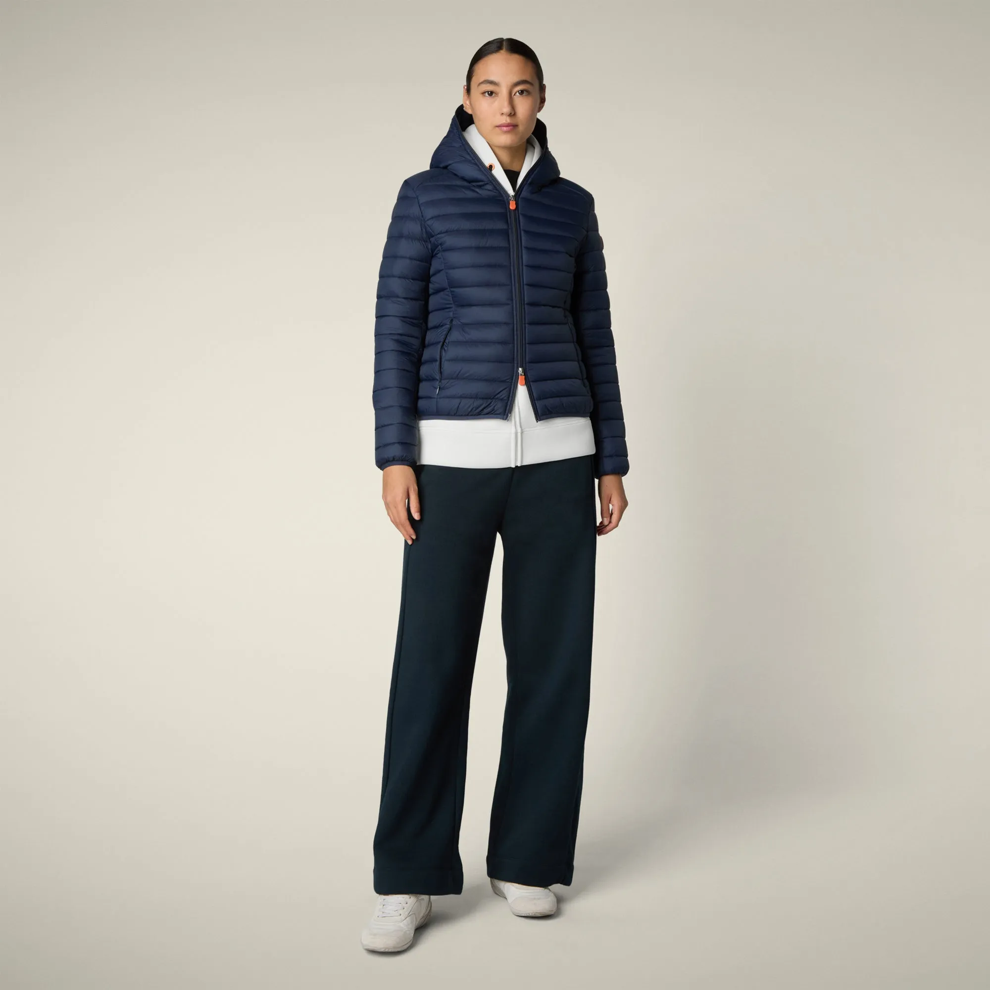 Women's Animal free puffer Jacket Daisy in Navy Blue sold by Save The Duck product image thumbnail 2