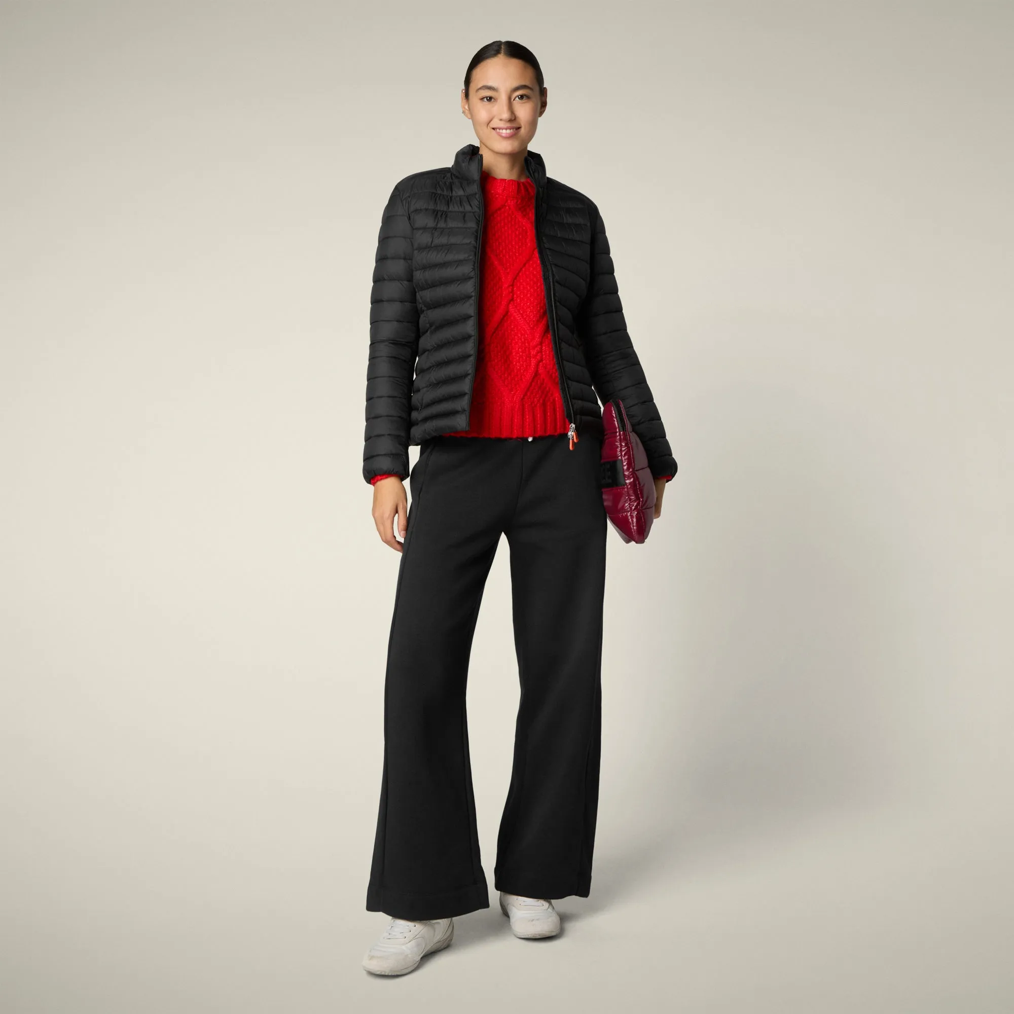 Women's Animal free puffer Jacket Carly in Black sold by Save The Duck