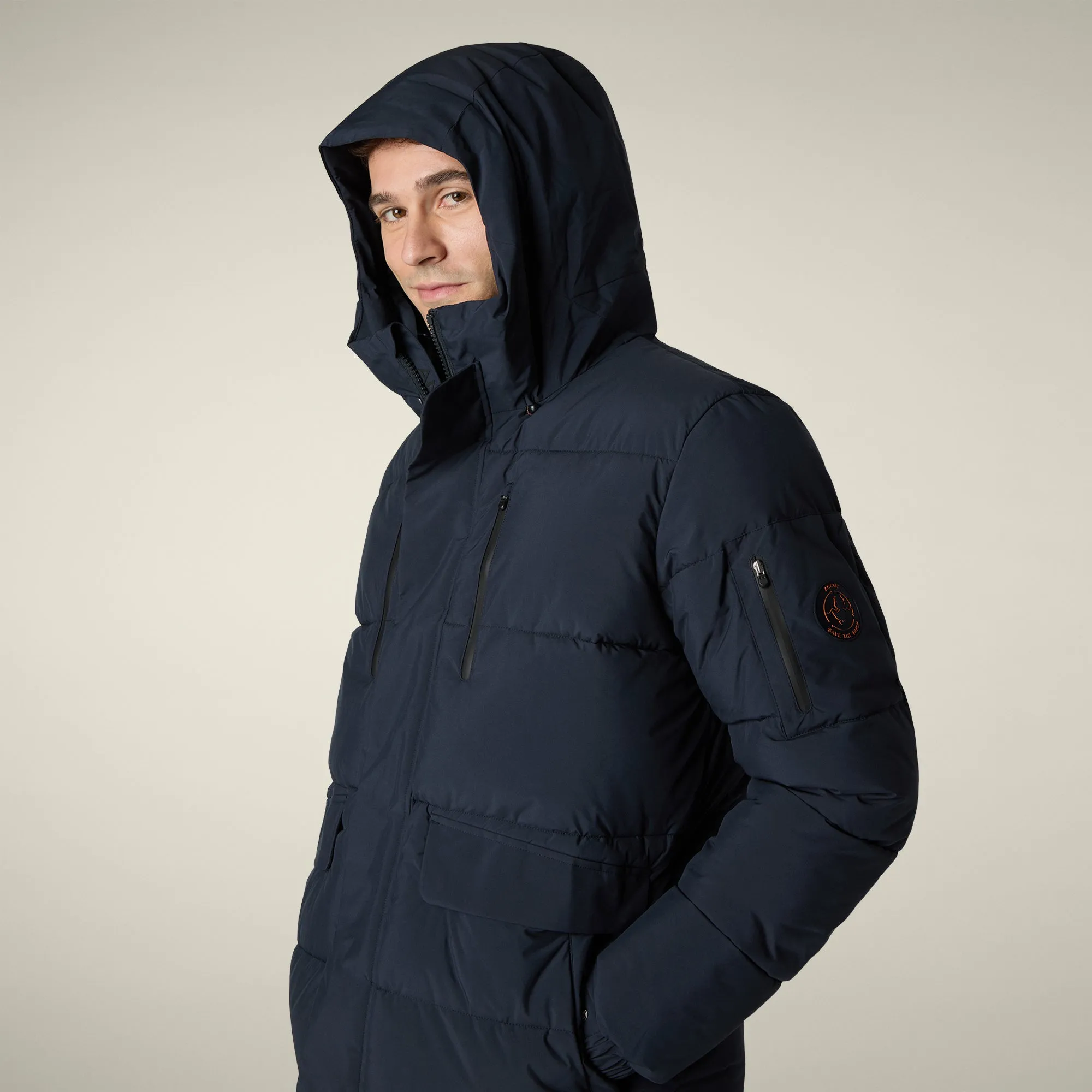Men's Parka Alter in Blue Black sold by Save The Duck product image thumbnail 4
