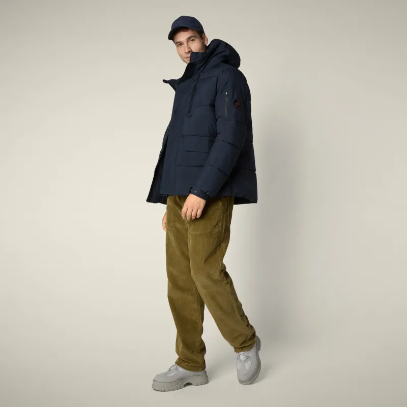 Men's Parka Alter in Blue Black sold by Save The Duck