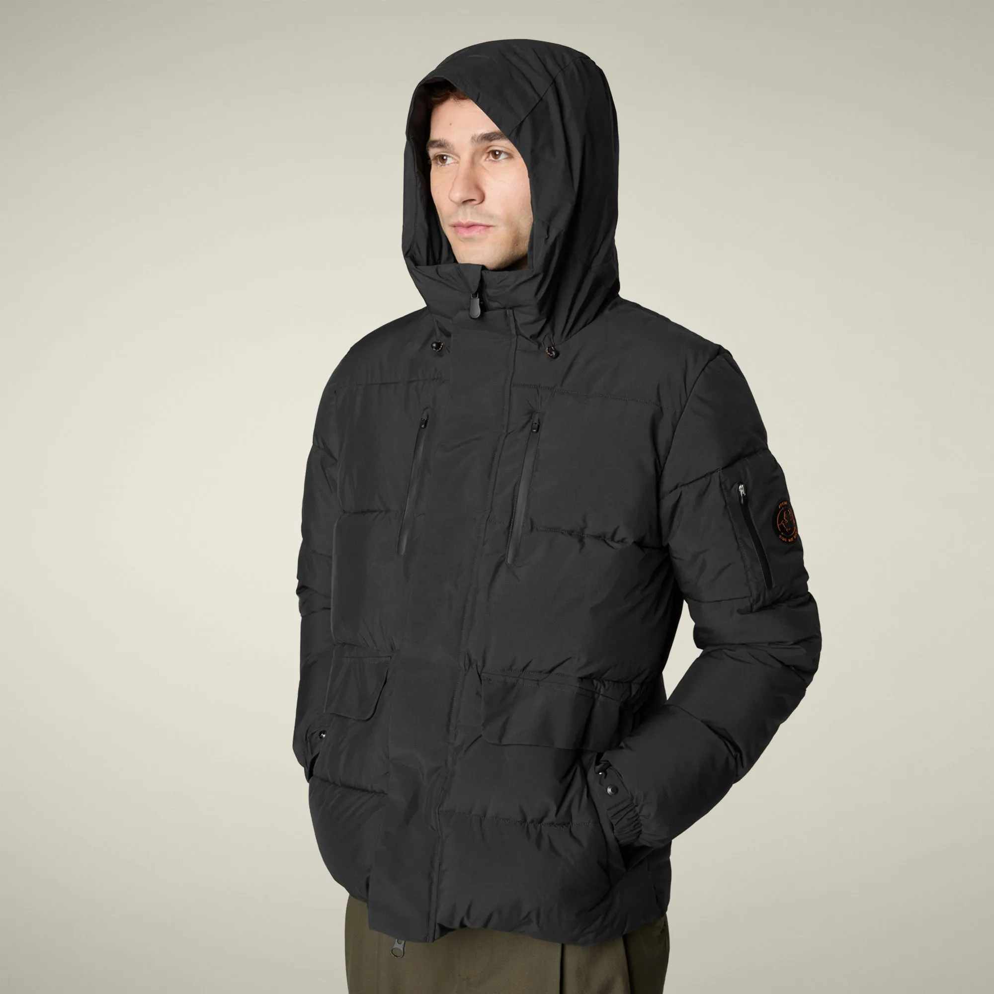 Men's parka Alter in black sold by Save The Duck product image thumbnail 4