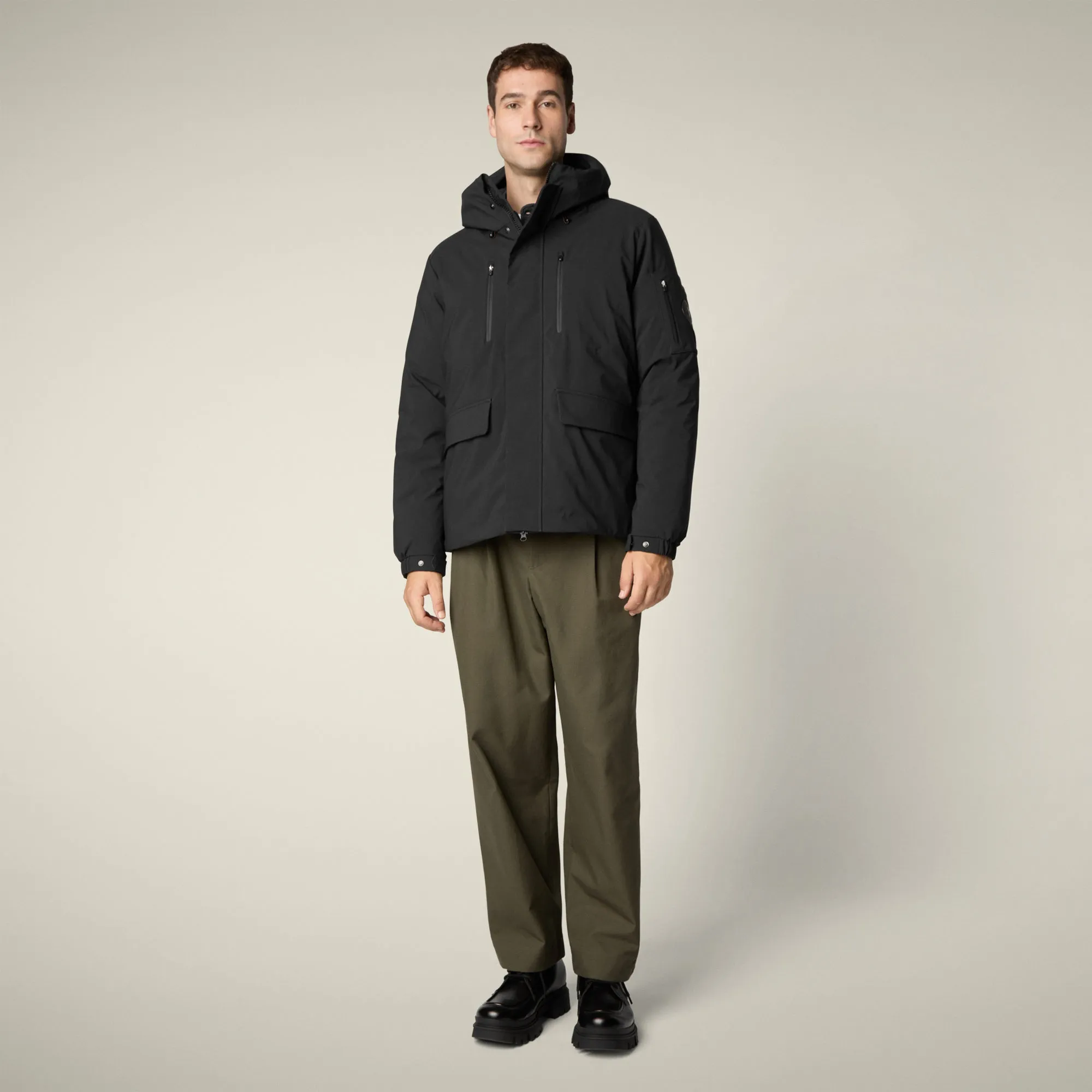 Men's Parka Hiram in Black sold by Save The Duck product image thumbnail 2