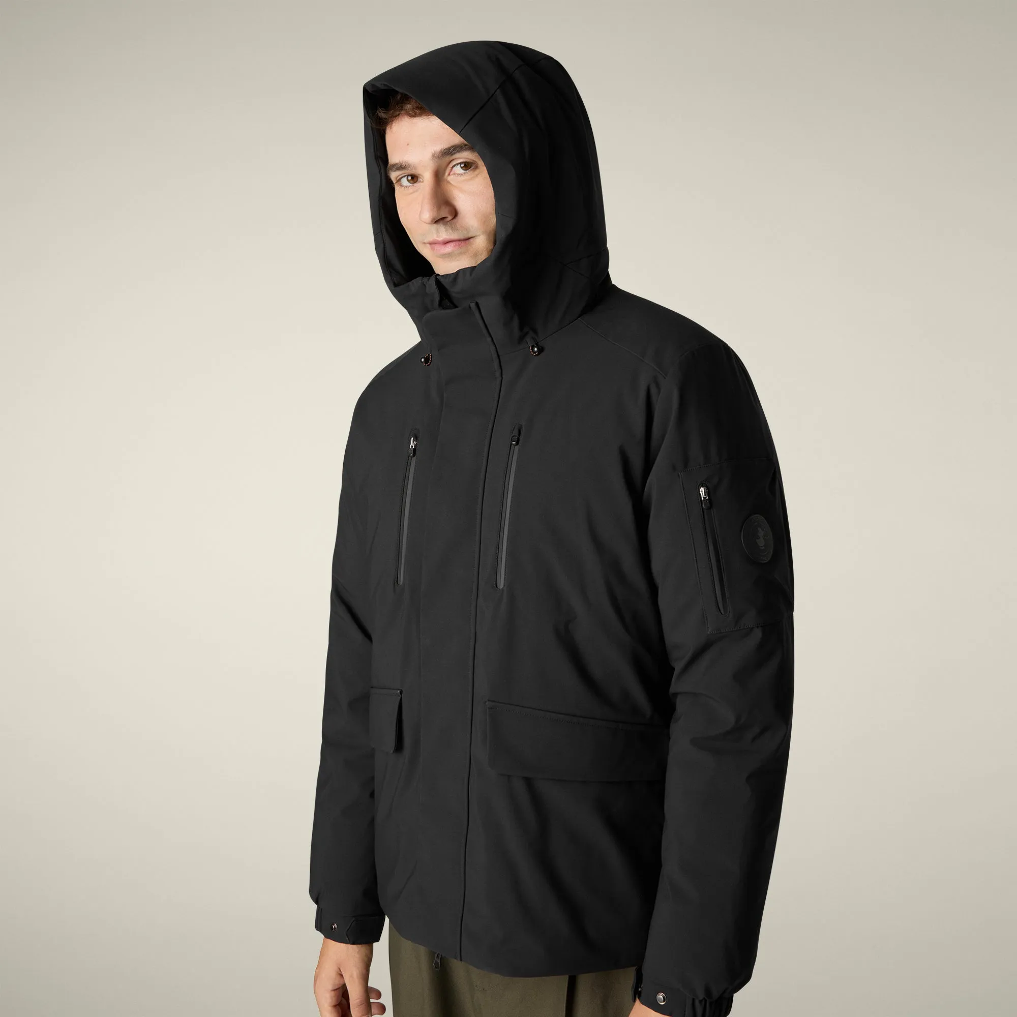 Men's Parka Hiram in Black sold by Save The Duck product image thumbnail 4