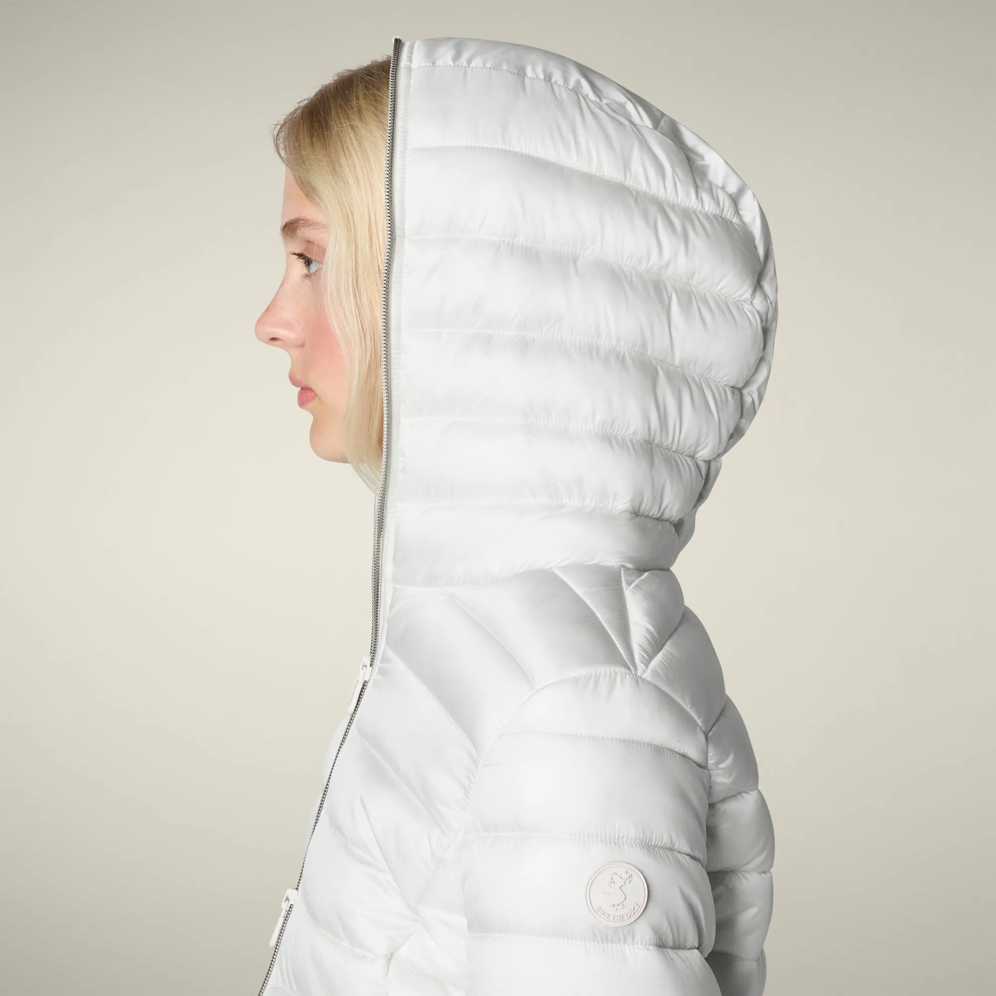 Women's Animal free puffer Jacket Alexis in Off White sold by Save The Duck product image thumbnail 4