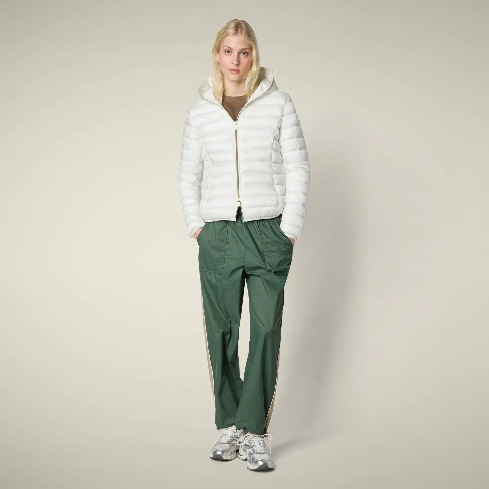 Women's Animal free puffer Jacket Alexis in Off White sold by Save The Duck product image thumbnail 2