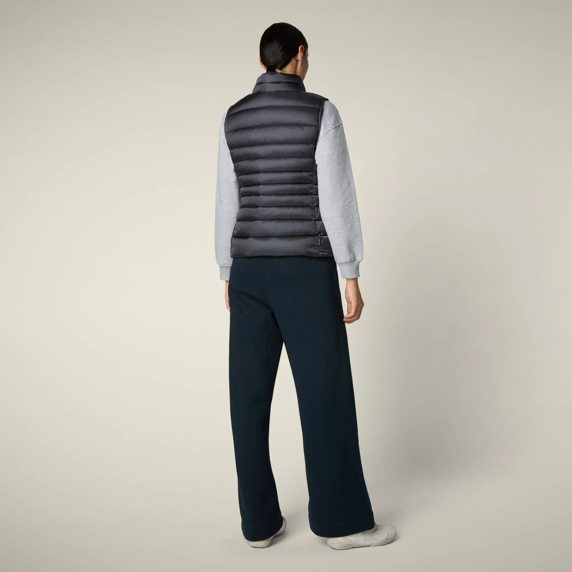Women's Animal free puffer Vest Lynn in ebony grey sold by Save The Duck product image thumbnail 3