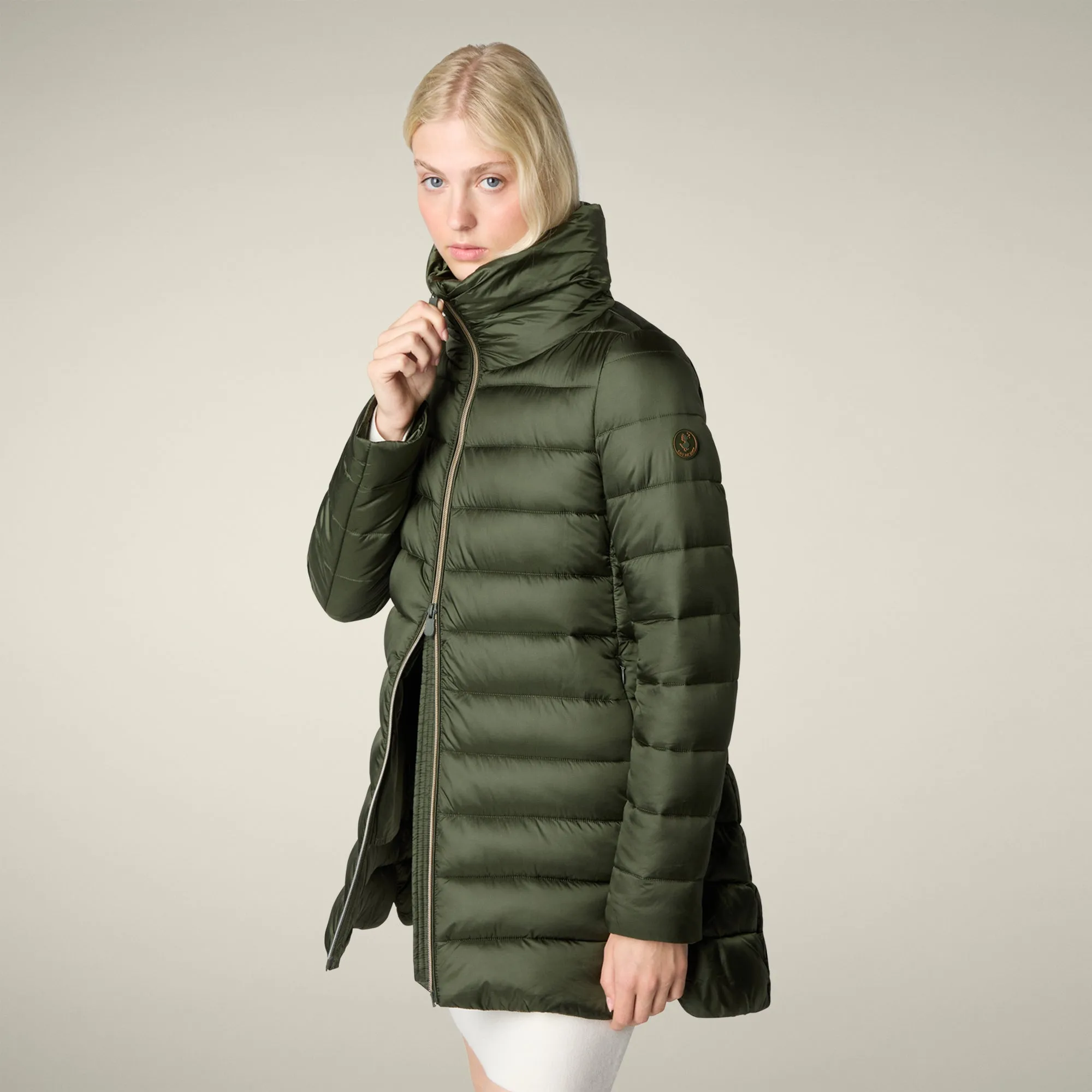 Women's Animal free puffer Jacket Lydia in Pine Green sold by Save The Duck product image thumbnail 4