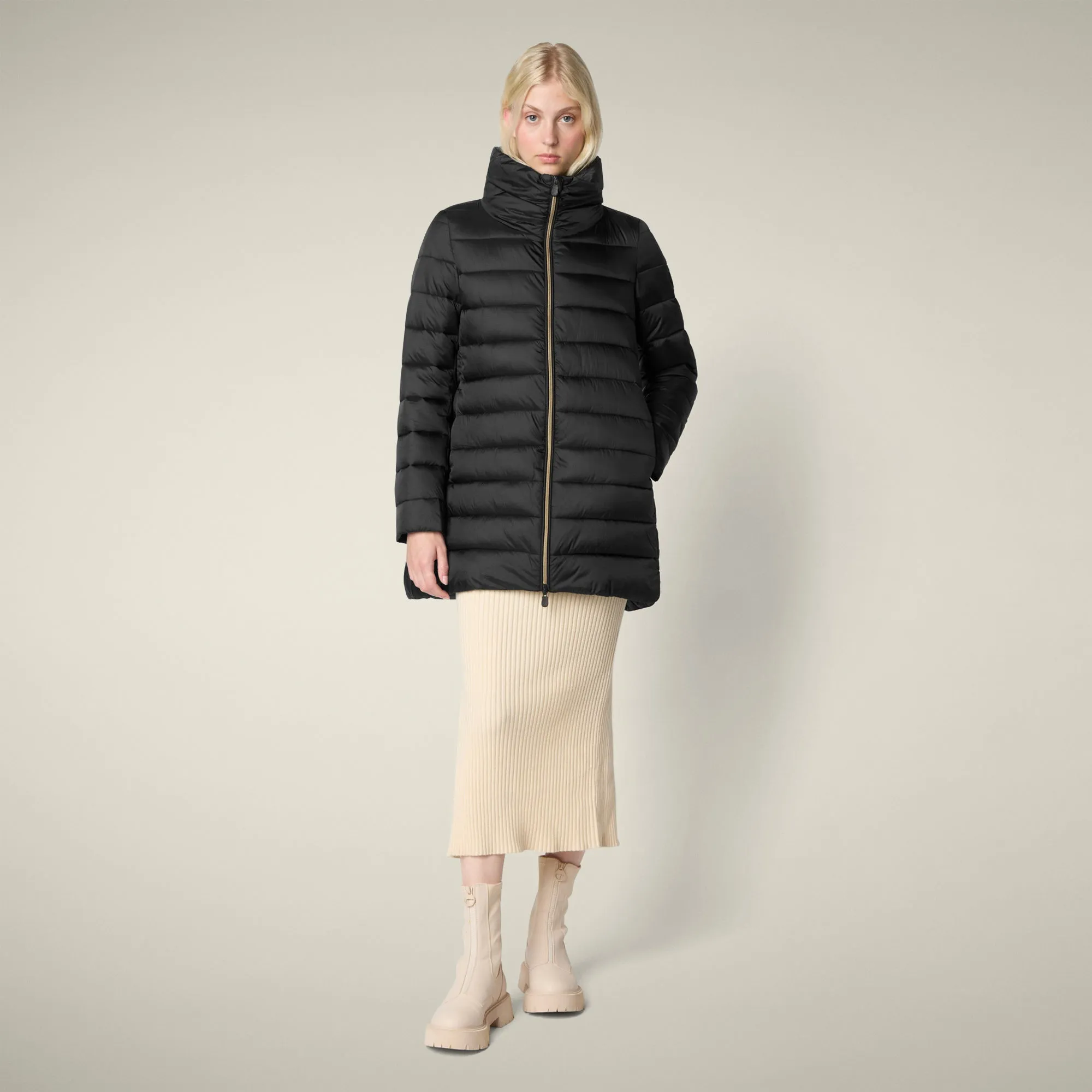 Women's animal free puffer jacket Lydia in black sold by Save The Duck product image thumbnail 2
