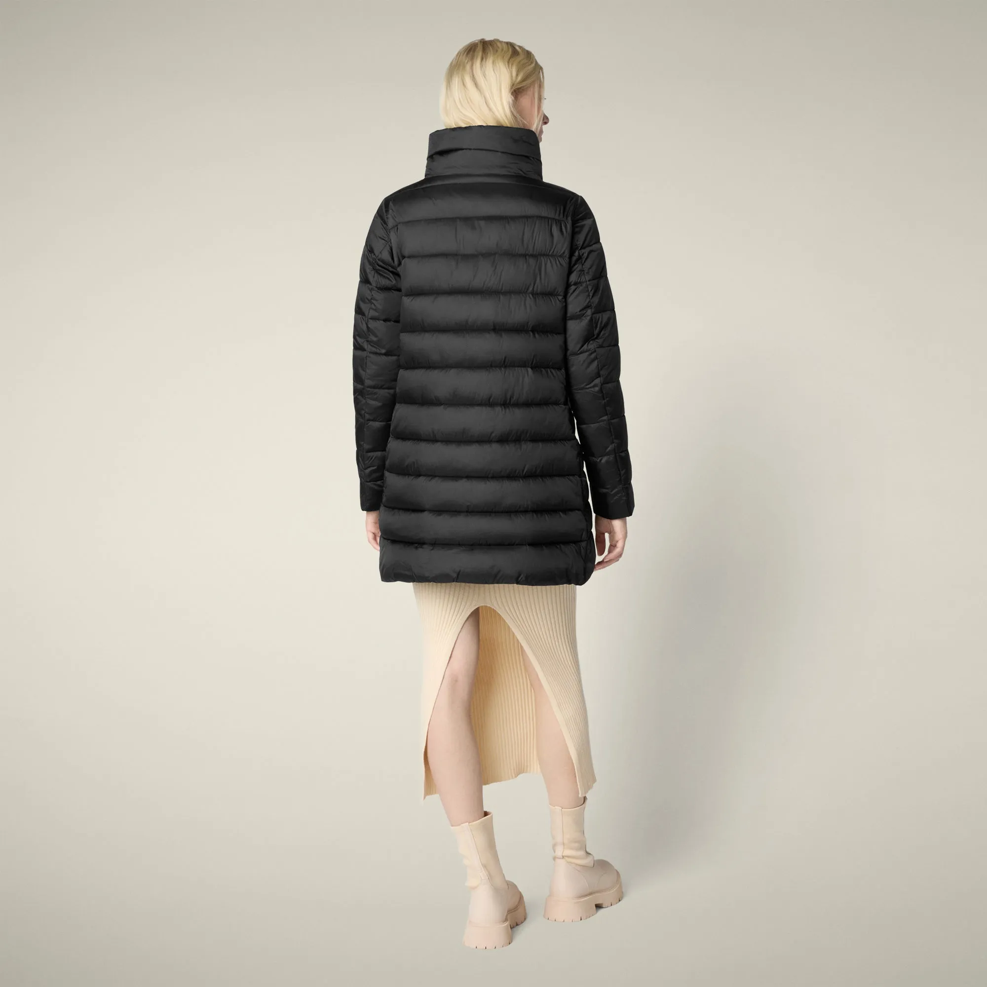 Women's animal free puffer jacket Lydia in black sold by Save The Duck product image thumbnail 3
