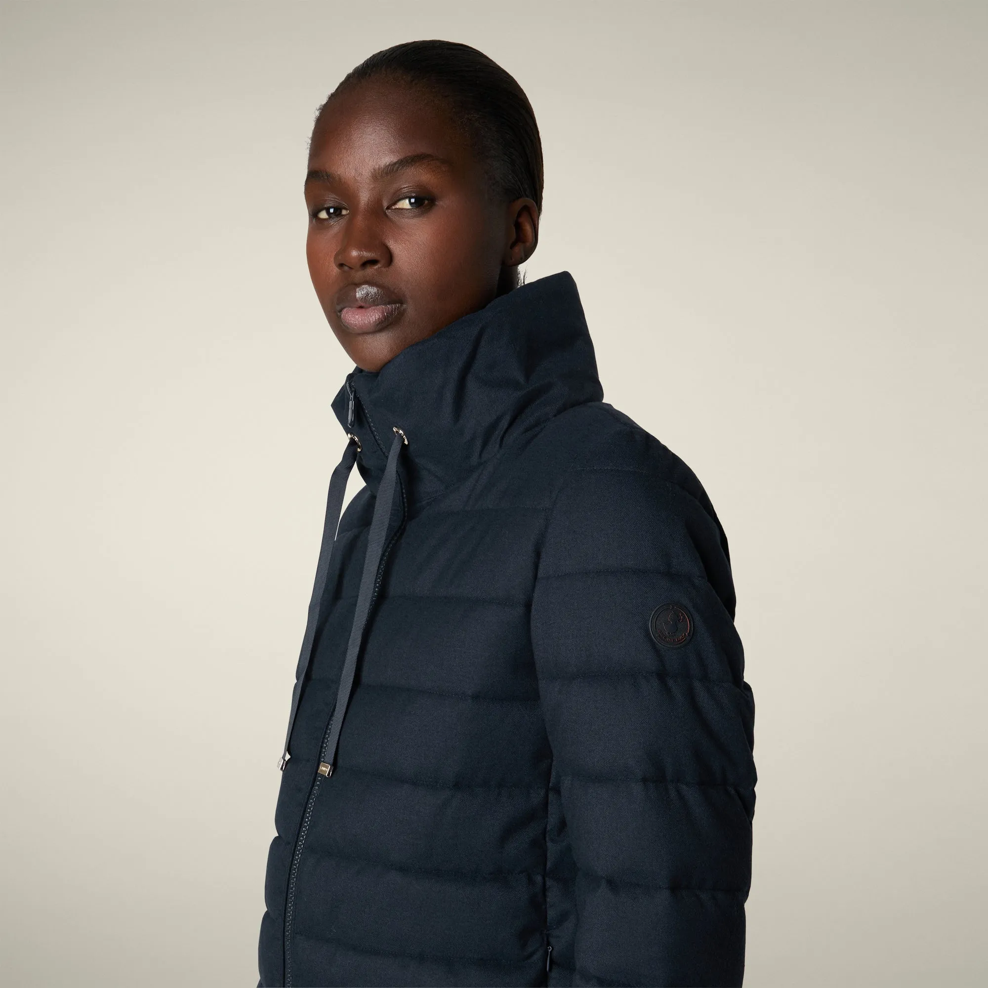 Women's Animal free puffer Coat june in navy blue melange sold by Save The Duck product image thumbnail 4