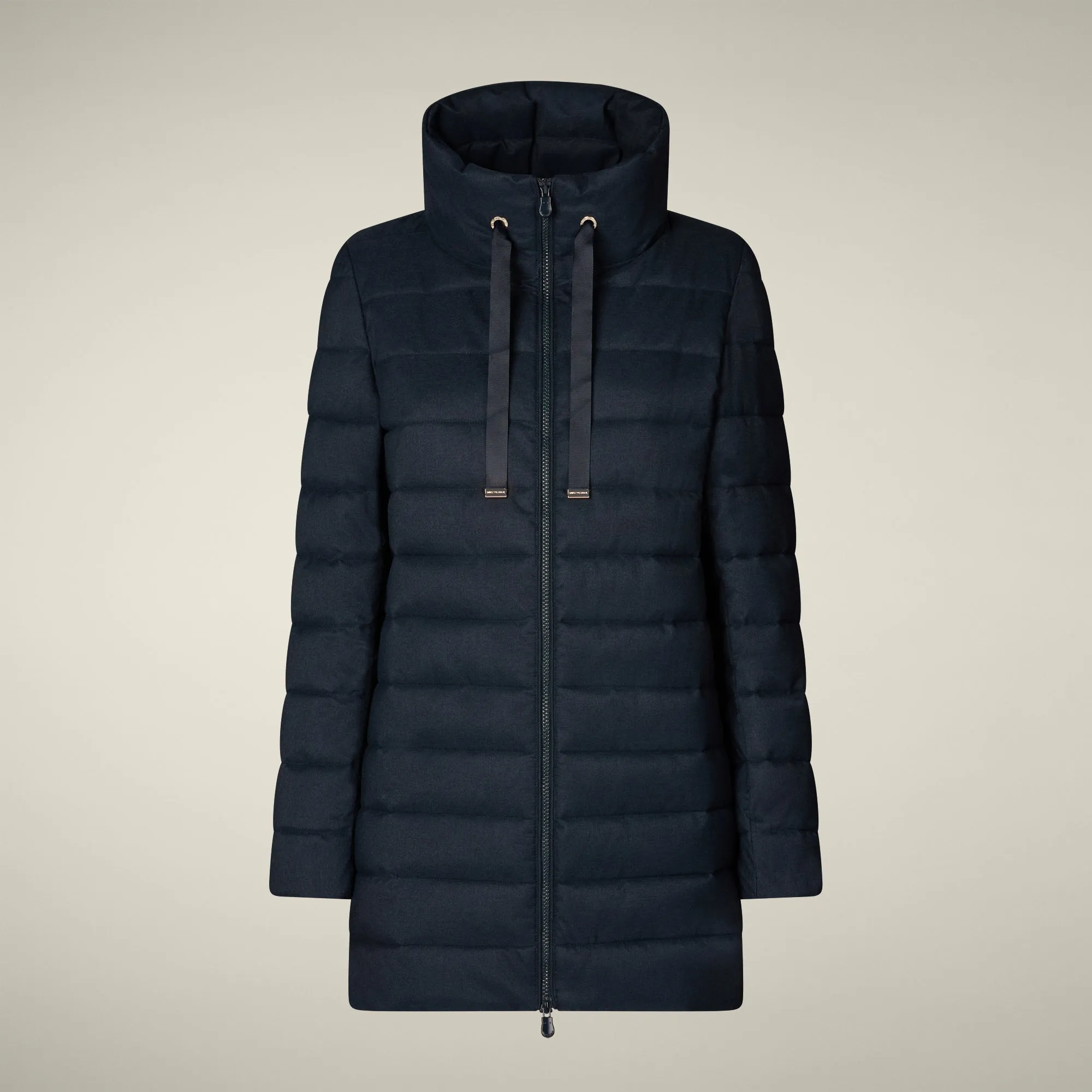 Women's Animal free puffer Coat june in navy blue melange sold by Save The Duck product image thumbnail 5