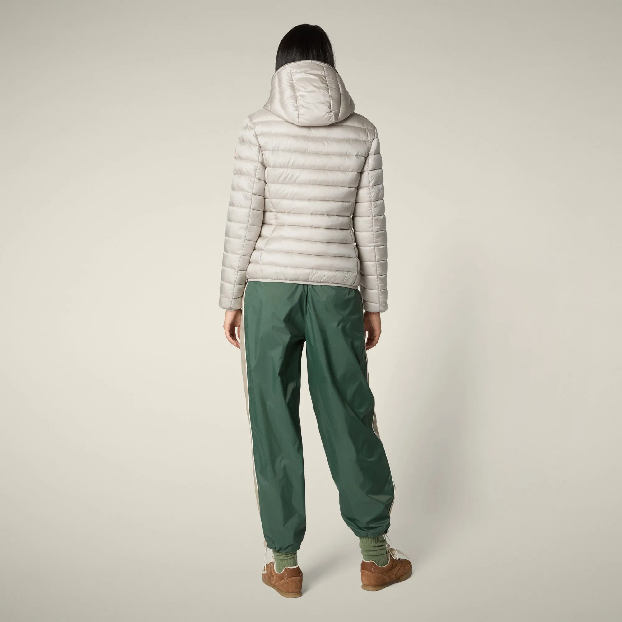 Women's Animal free puffer Jacket Alexis in Rainy Beige sold by Save The Duck product image thumbnail 3