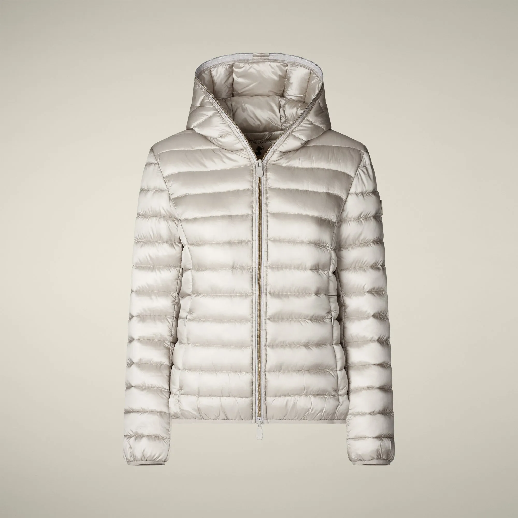 Women's Animal free puffer Jacket Alexis in Rainy Beige sold by Save The Duck product image thumbnail 5