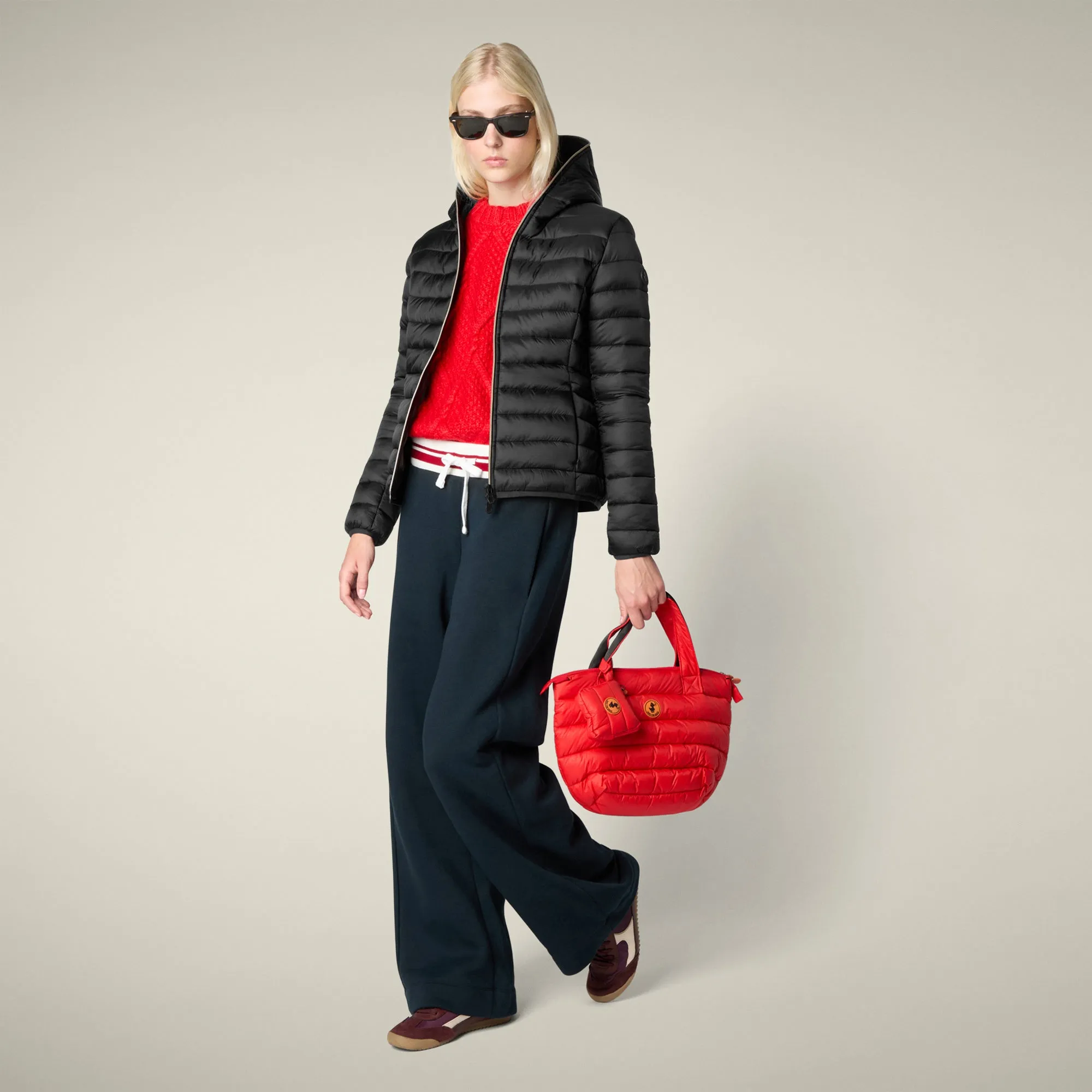 Women's Animal free puffer Jacket Alexis in Black sold by Save The Duck