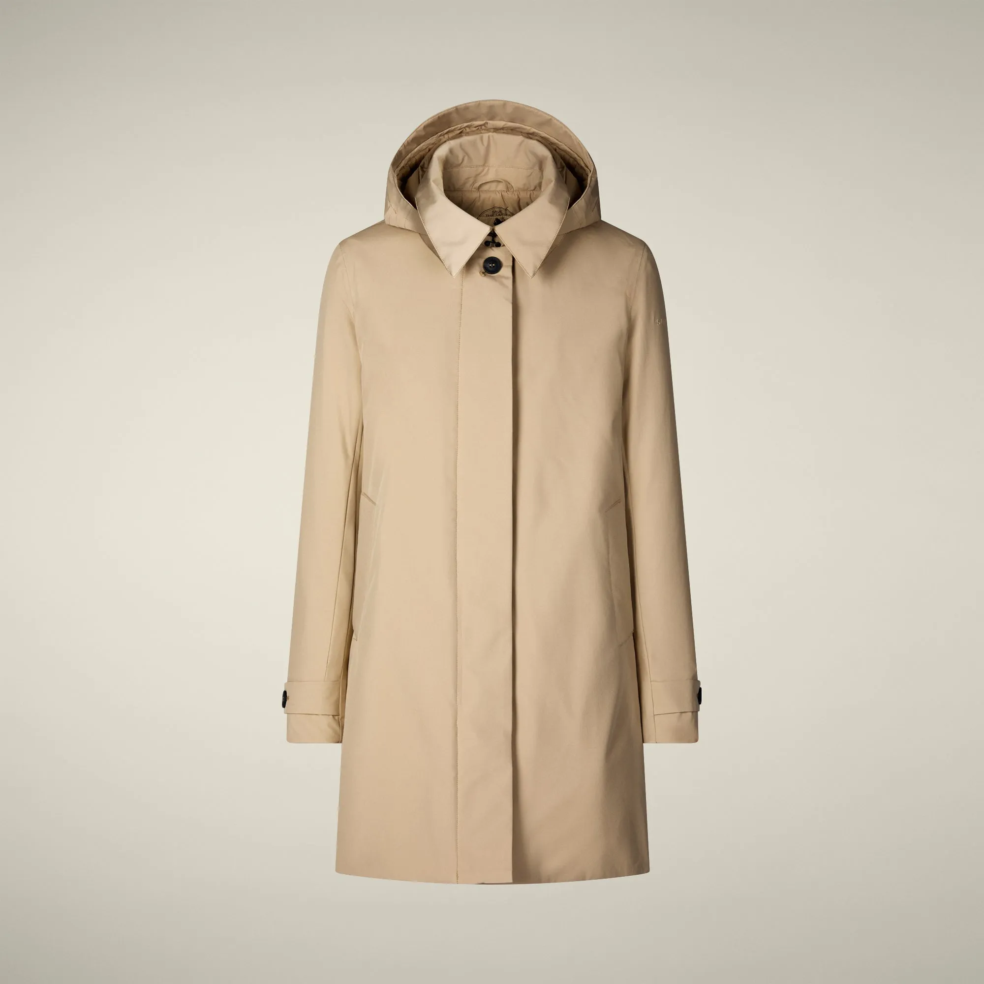 Women's Raincoat Embie in Stardust Beige sold by Save The Duck product image thumbnail 5