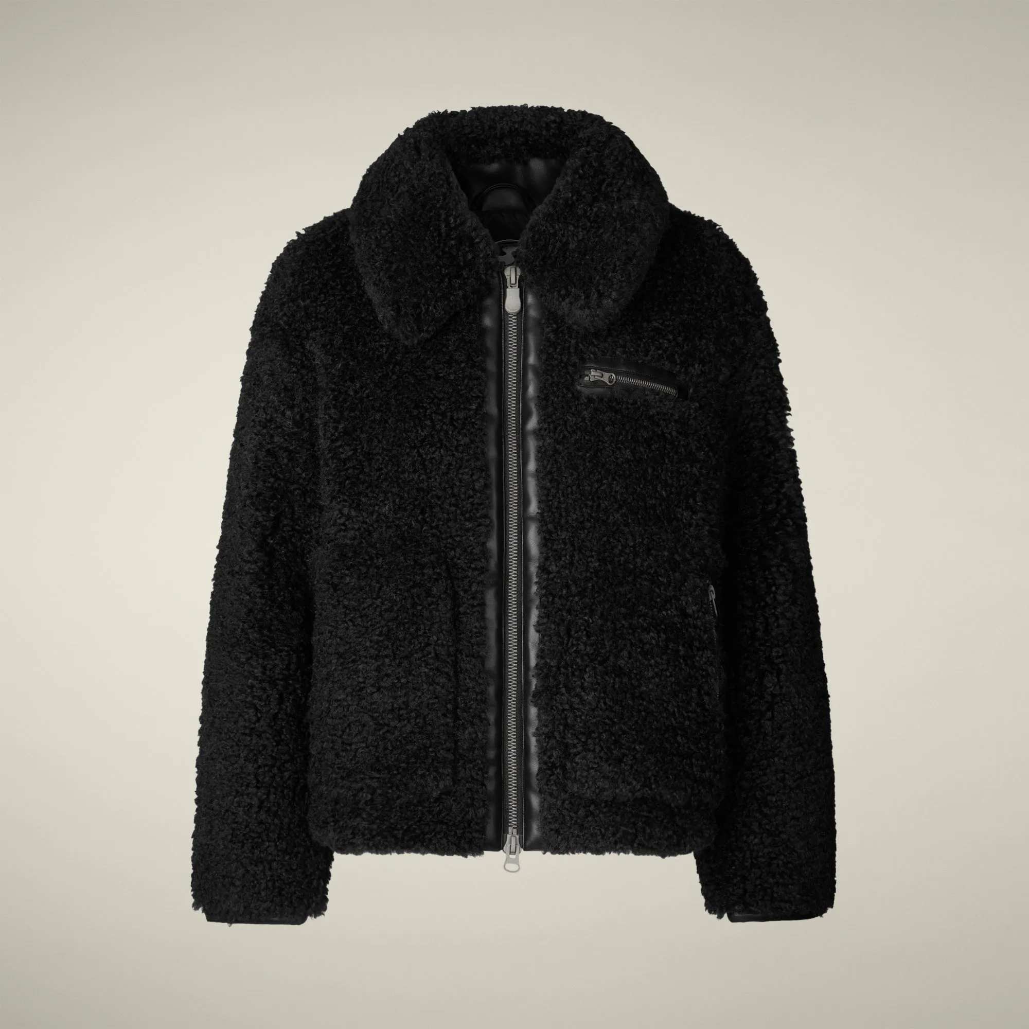 Women's faux fur Jacket Hester in black sold by Save The Duck product image thumbnail 5