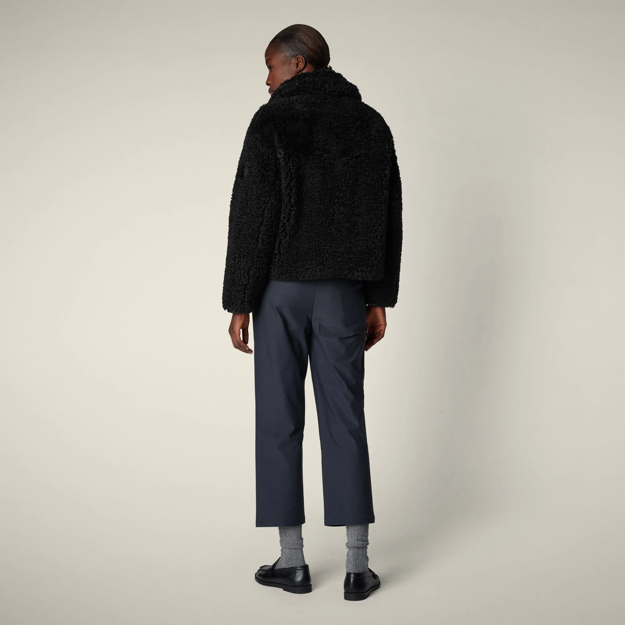 Women's faux fur Jacket Hester in black sold by Save The Duck product image thumbnail 3