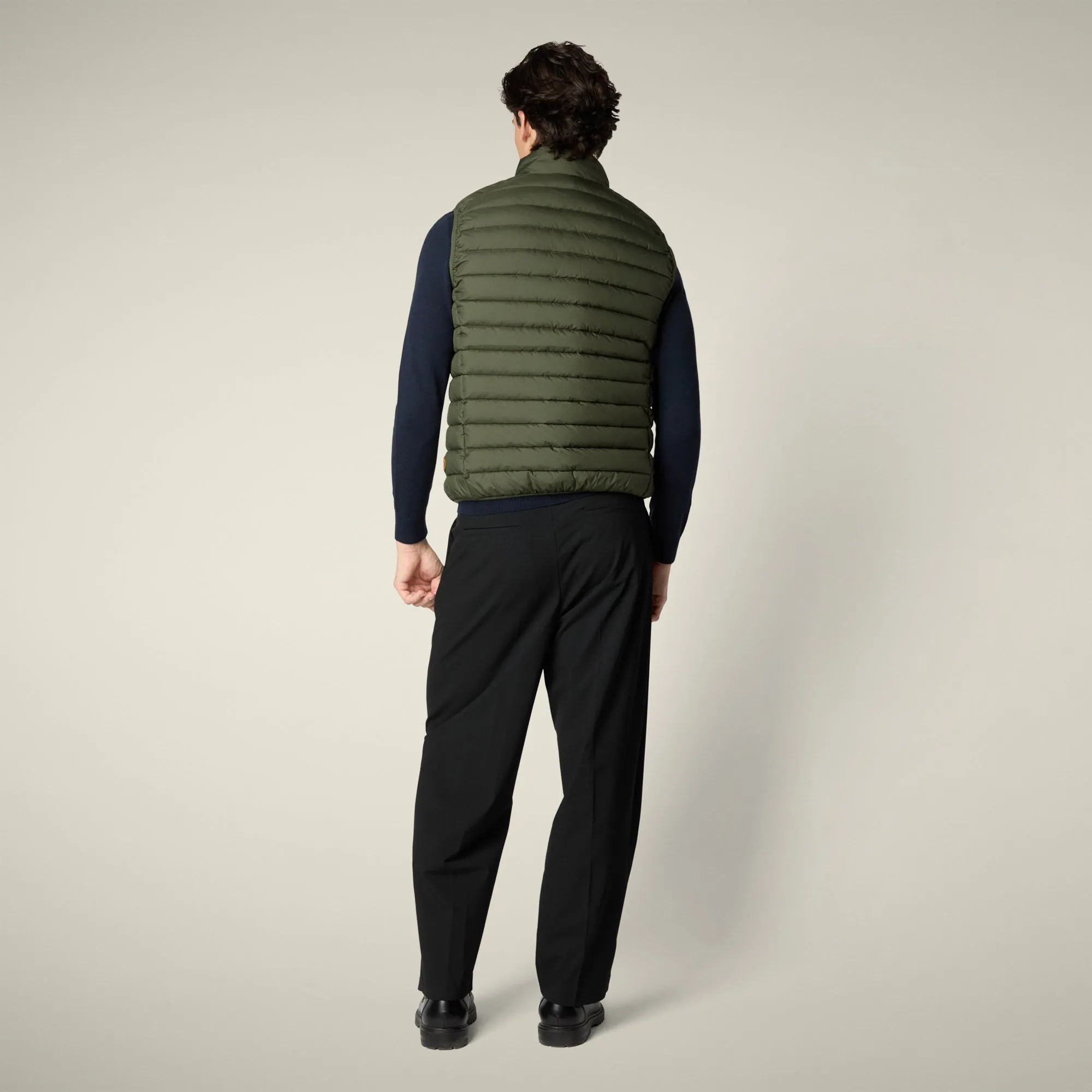 Men's Puffer vest Rhus in dusty olive sold by Save The Duck product image thumbnail 3