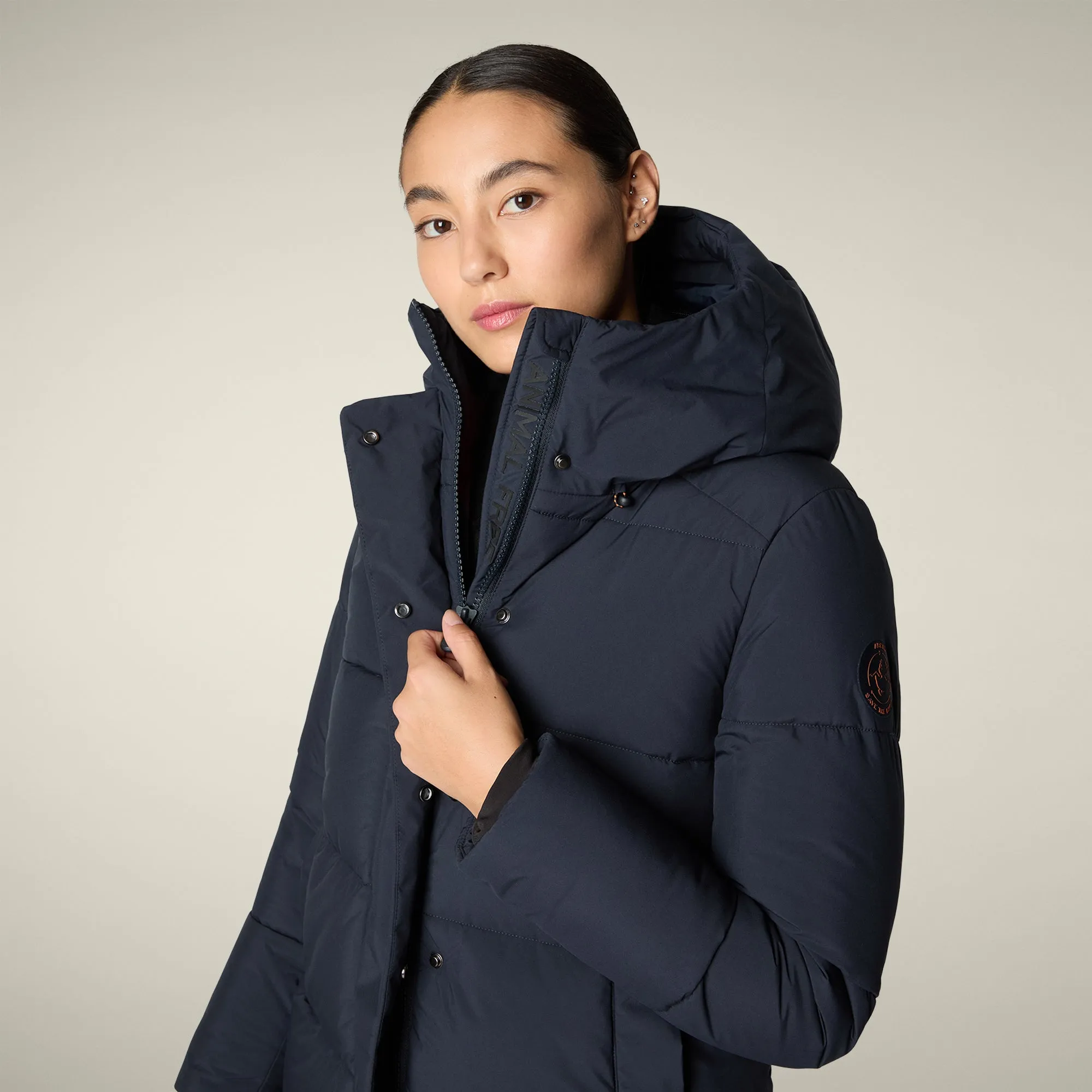 Women's Parka Bethany in Blue Black sold by Save The Duck product image thumbnail 4