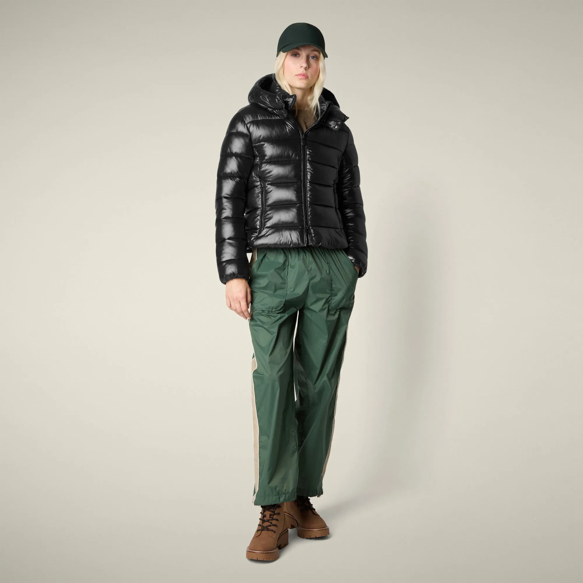 Women's Animal free puffer Jacket Cosmary in Black sold by Save The Duck product image thumbnail 2