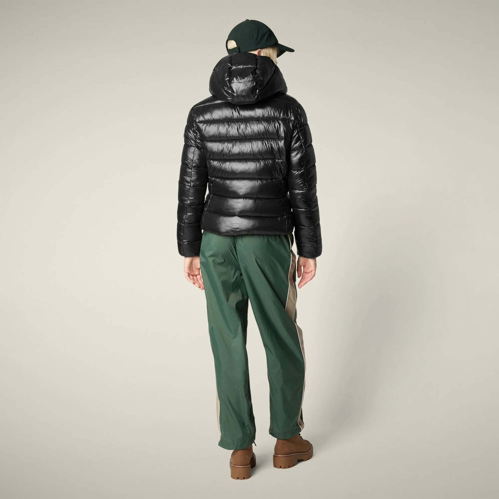 Women's Animal free puffer Jacket Cosmary in Black sold by Save The Duck product image thumbnail 3