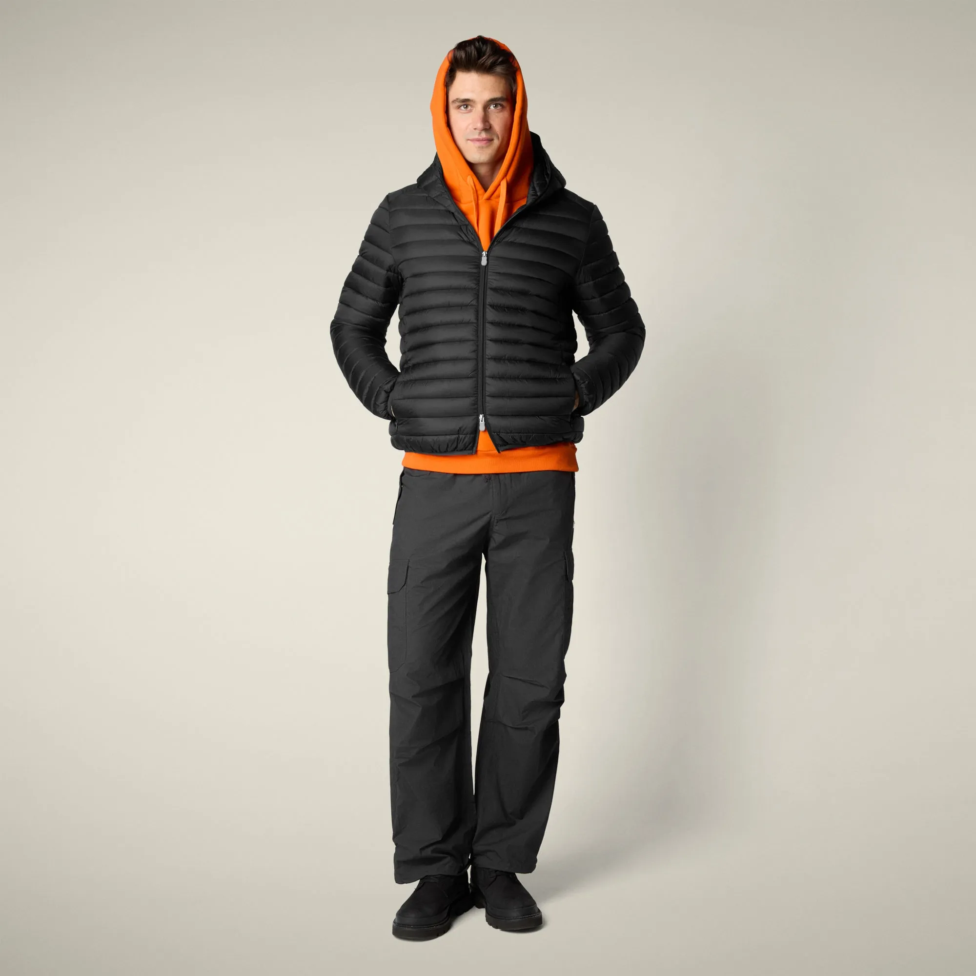 Men's Animal free Puffer Jacket Donald in Black sold by Save The Duck product image thumbnail 2