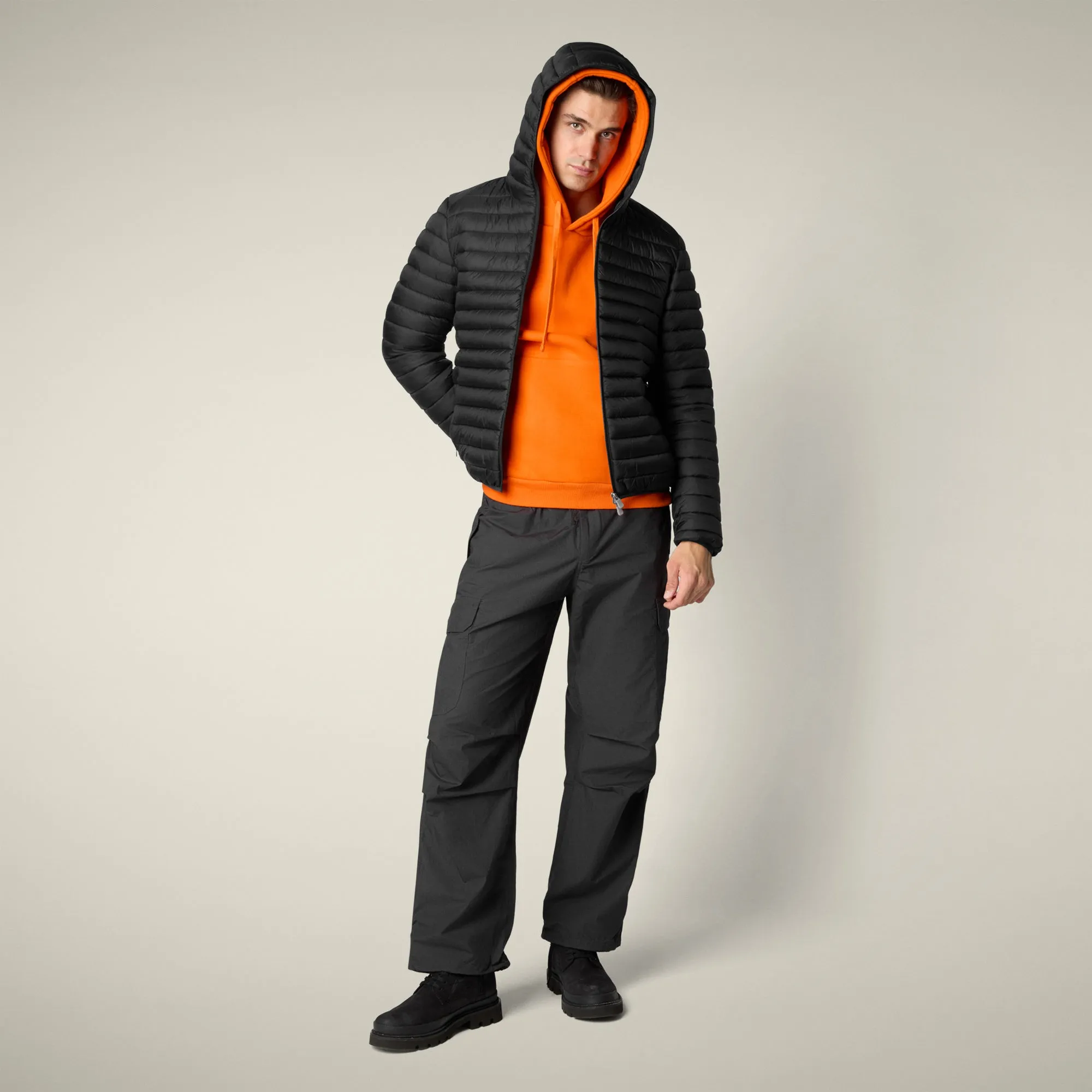 Men's Animal free Puffer Jacket Donald in Black sold by Save The Duck