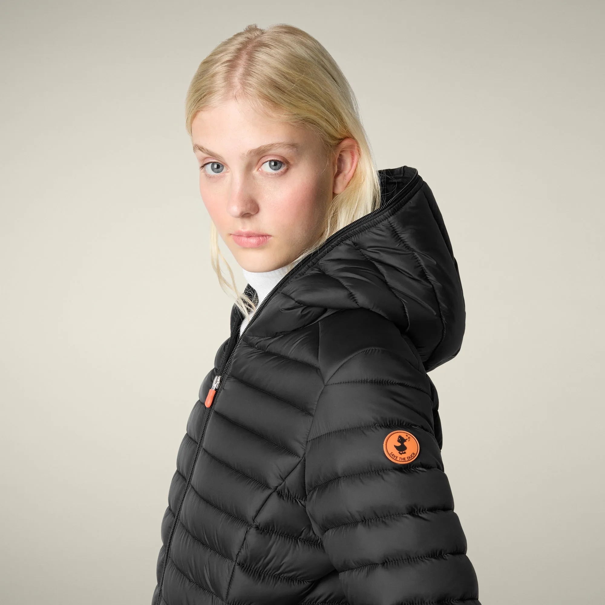 Women's Animal free puffer Jacket Daisy in Black sold by Save The Duck product image thumbnail 4