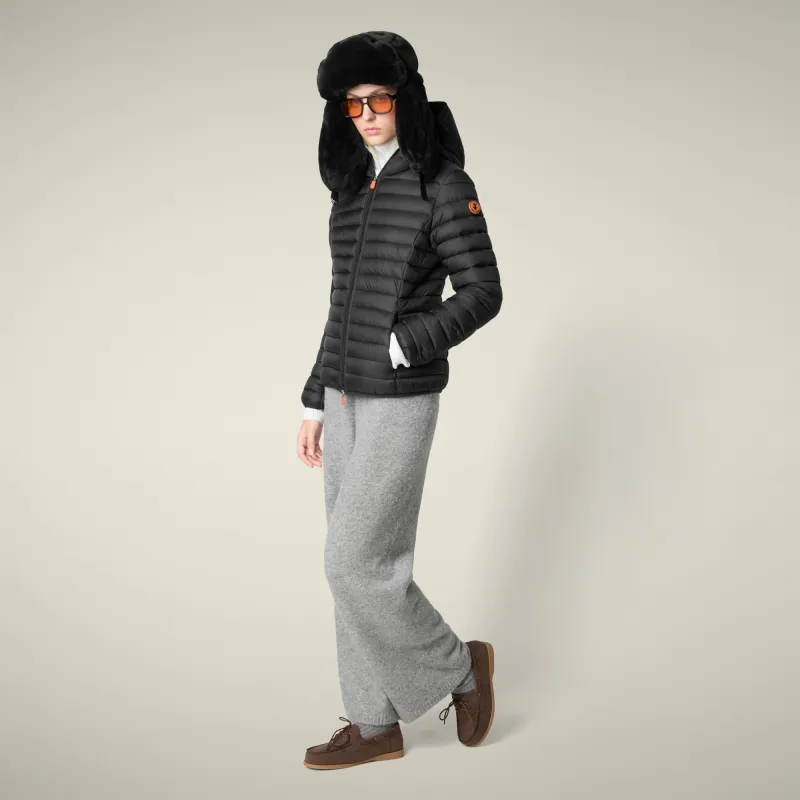 Women's Animal free puffer Jacket Daisy in Black sold by Save The Duck