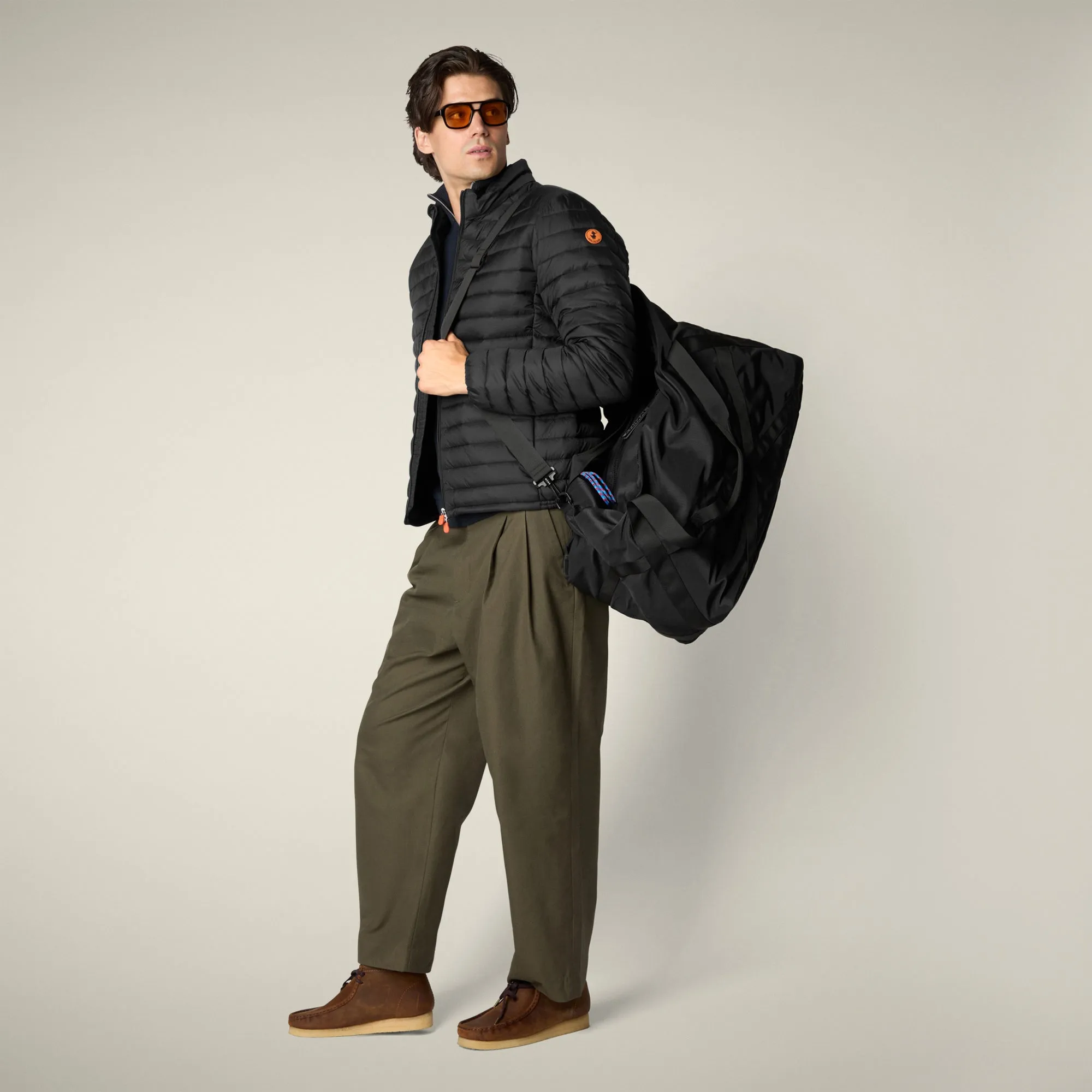 Men's animal free Puffer Jacket Alexander in Black sold by Save The Duck