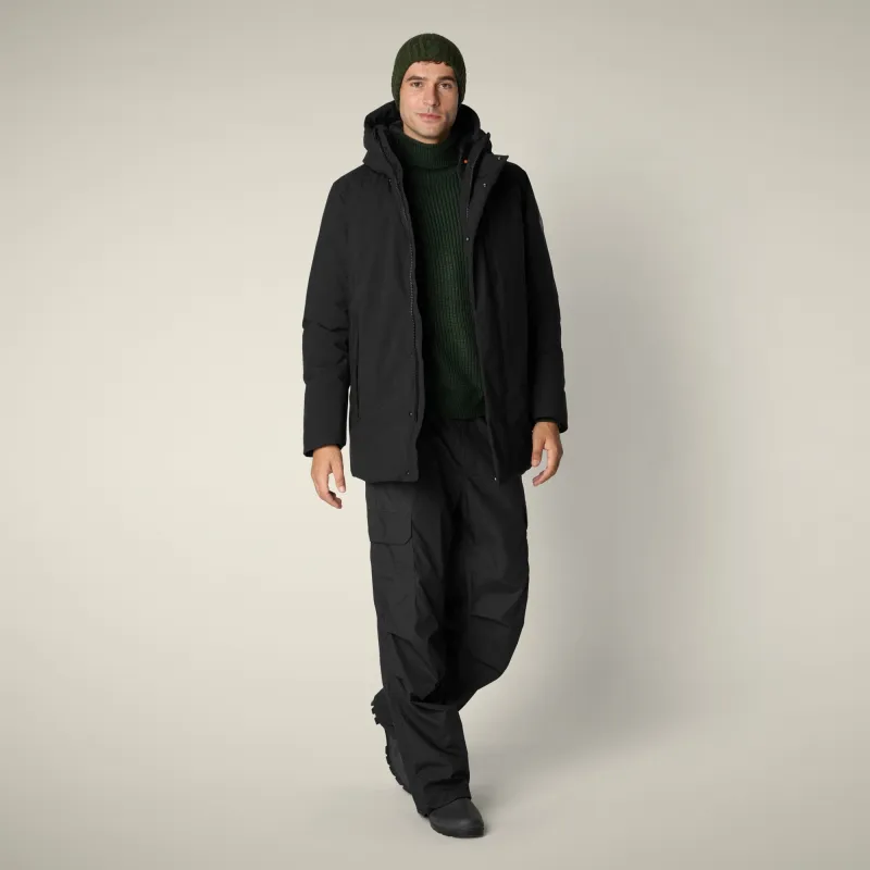 Men's Parka Antoine in black sold by Save The Duck