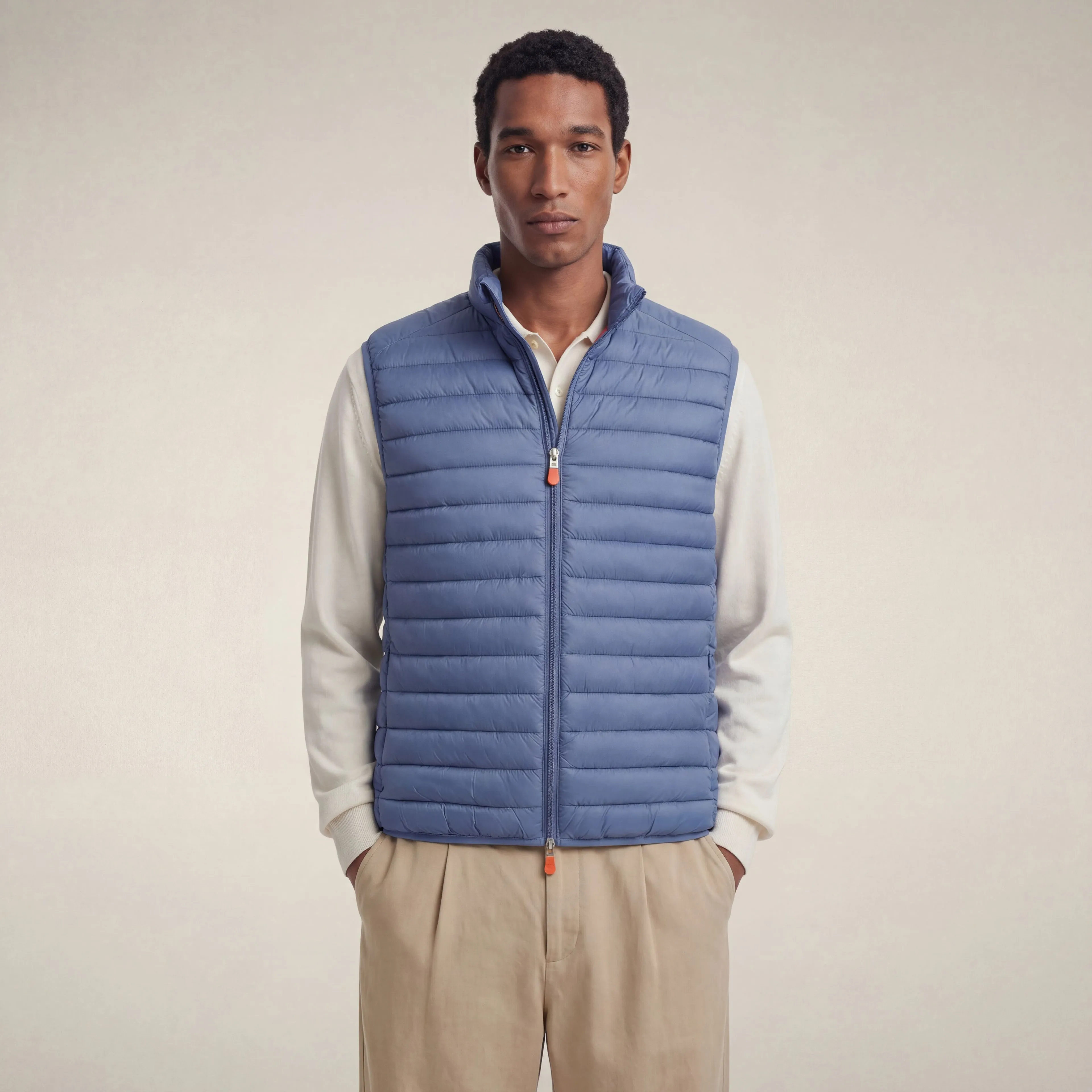 Men's Puffer Vest Adam in Cornflower Blue sold by Save The Duck product image thumbnail 5