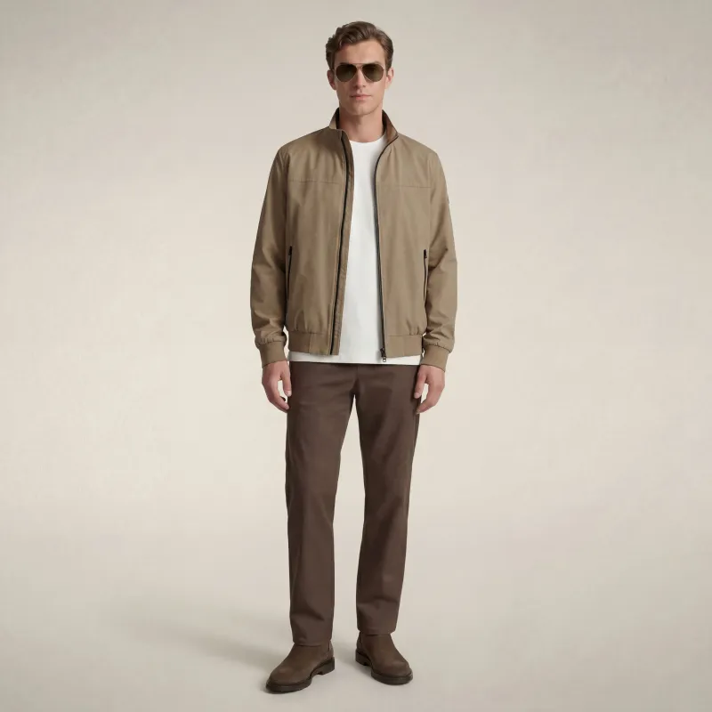 Men's Jacket Finlay in Khaki Brown made by Save The Duck