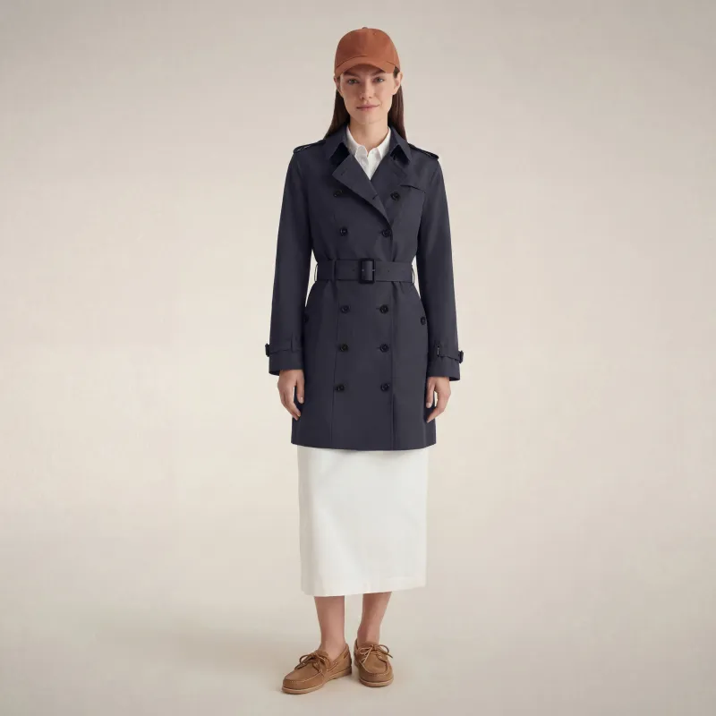 Women's coat audrey in blue black made by Save The Duck