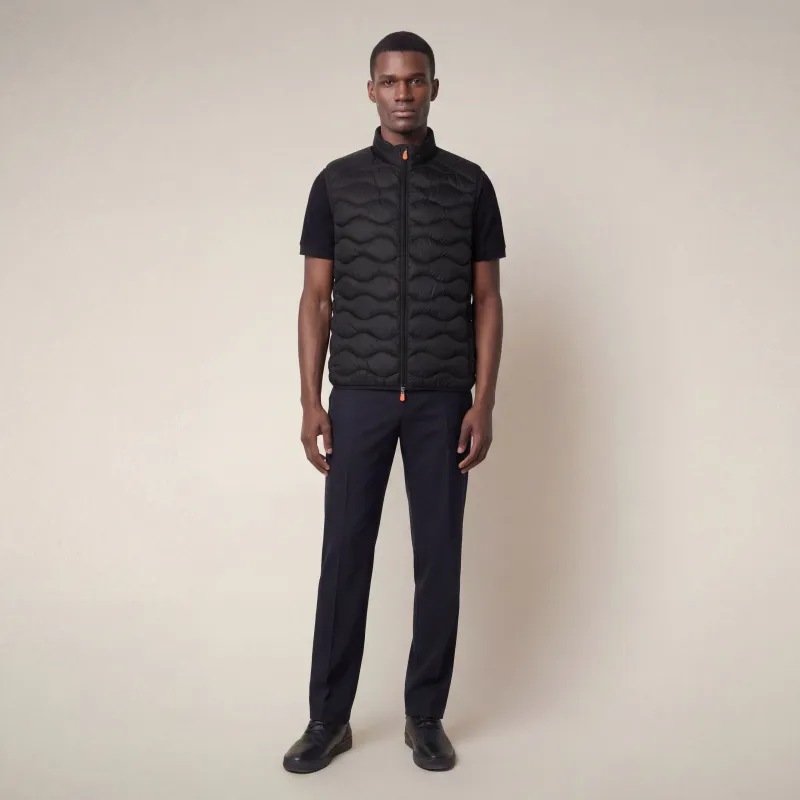 Men's vest tide in black made by Save The Duck