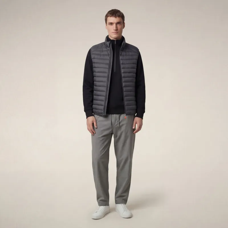 Men's vest adam in storm grey made by Save The Duck