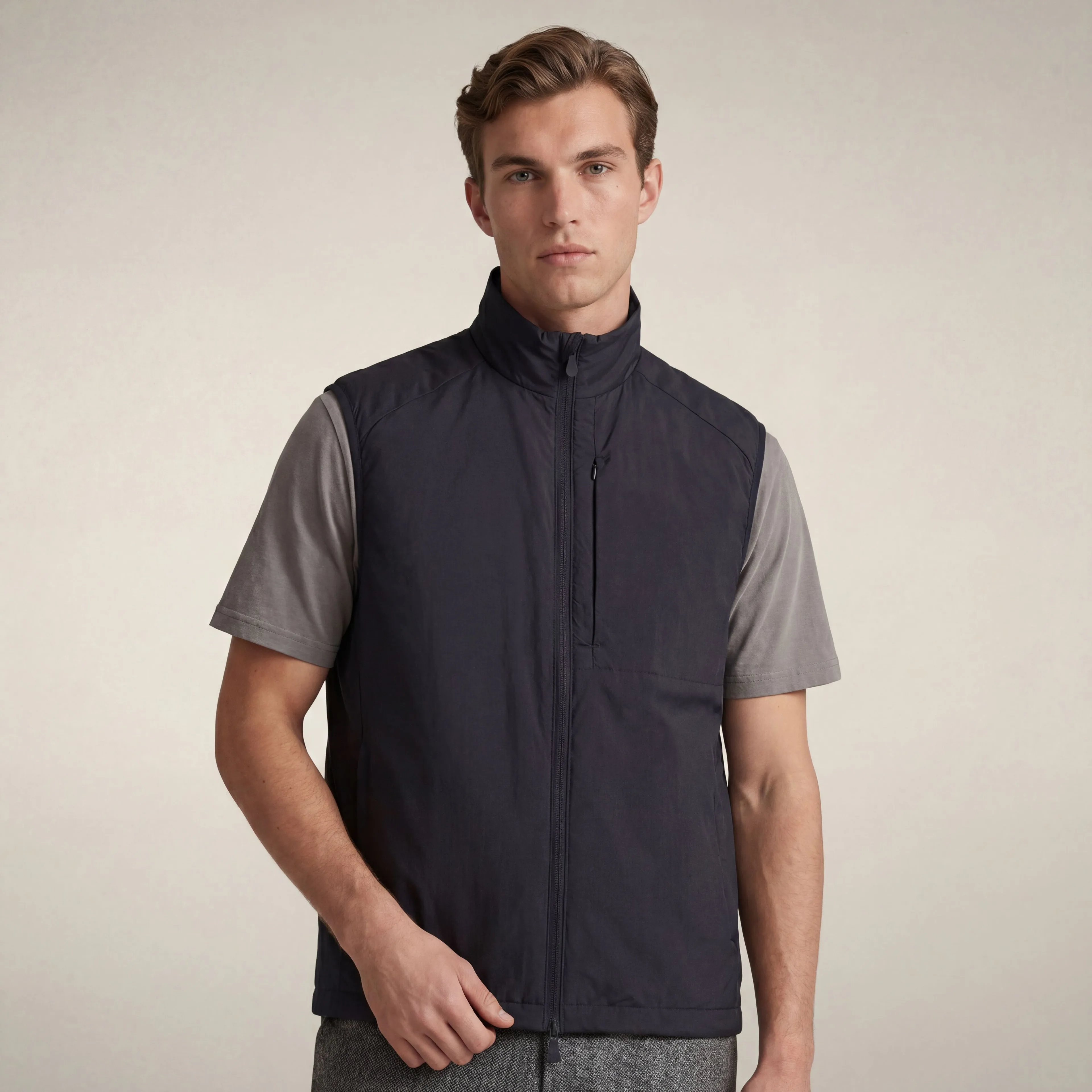 Men's hooded vest turner in blue black sold by Save The Duck product image thumbnail 5