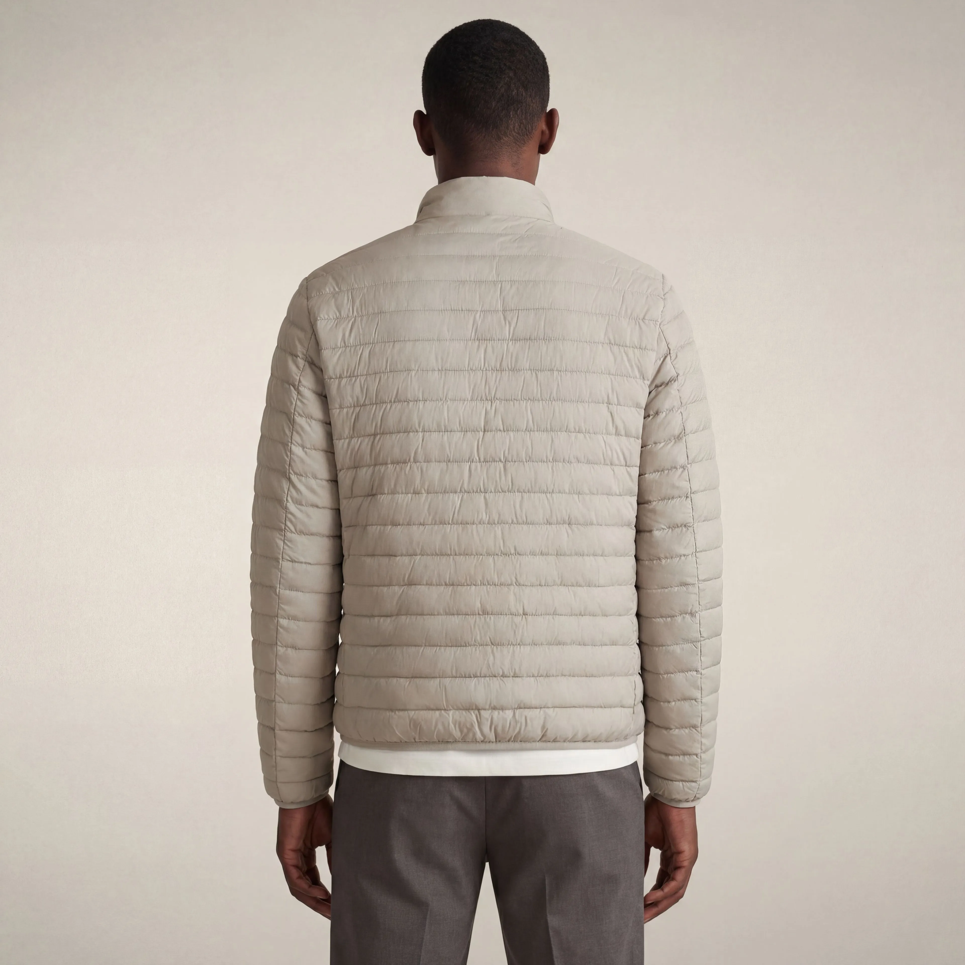 Men's animal free puffer jacket cole in rainy beige sold by Save The Duck product image thumbnail 2