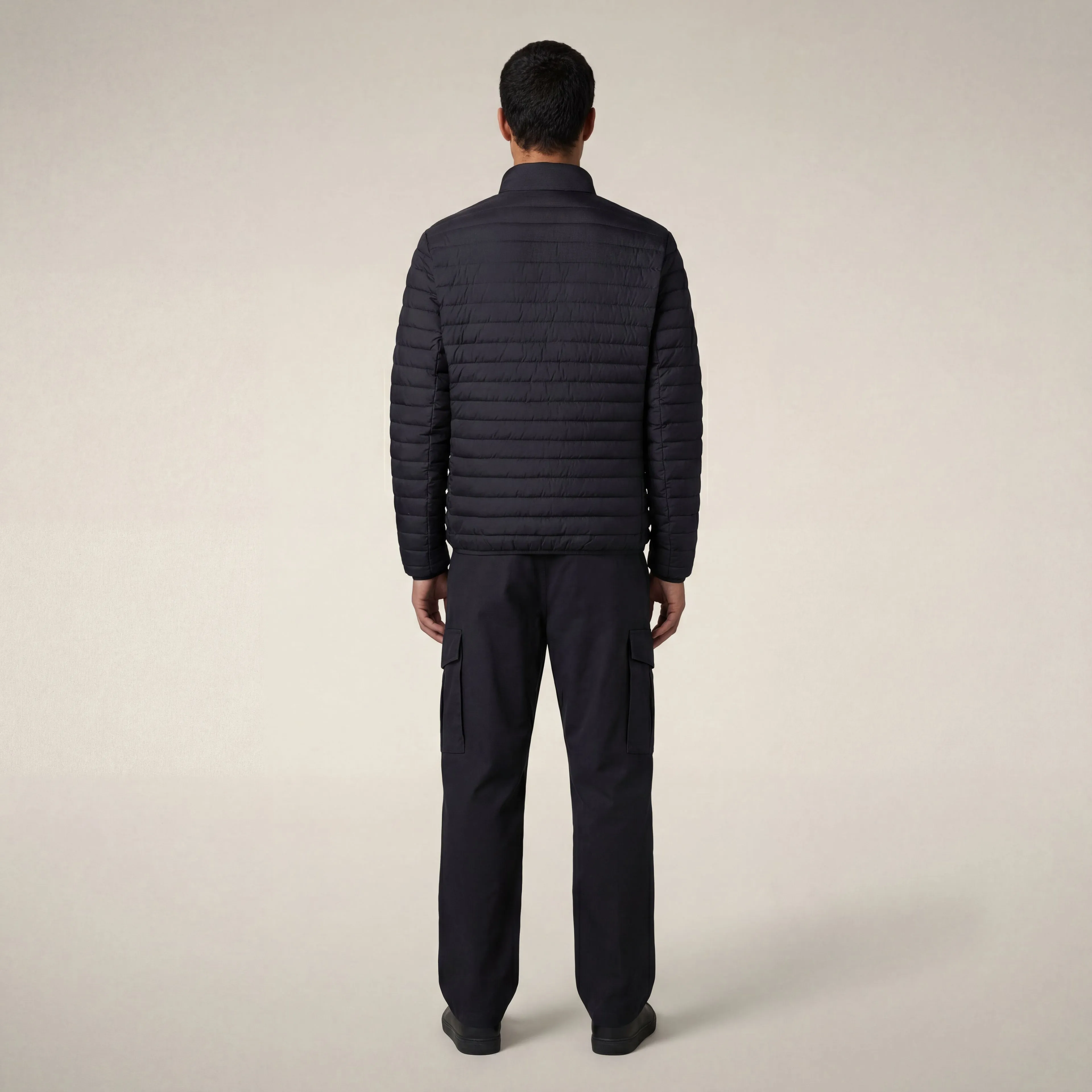 Men's animal free puffer jacket cole in blue black sold by Save The Duck product image thumbnail 2