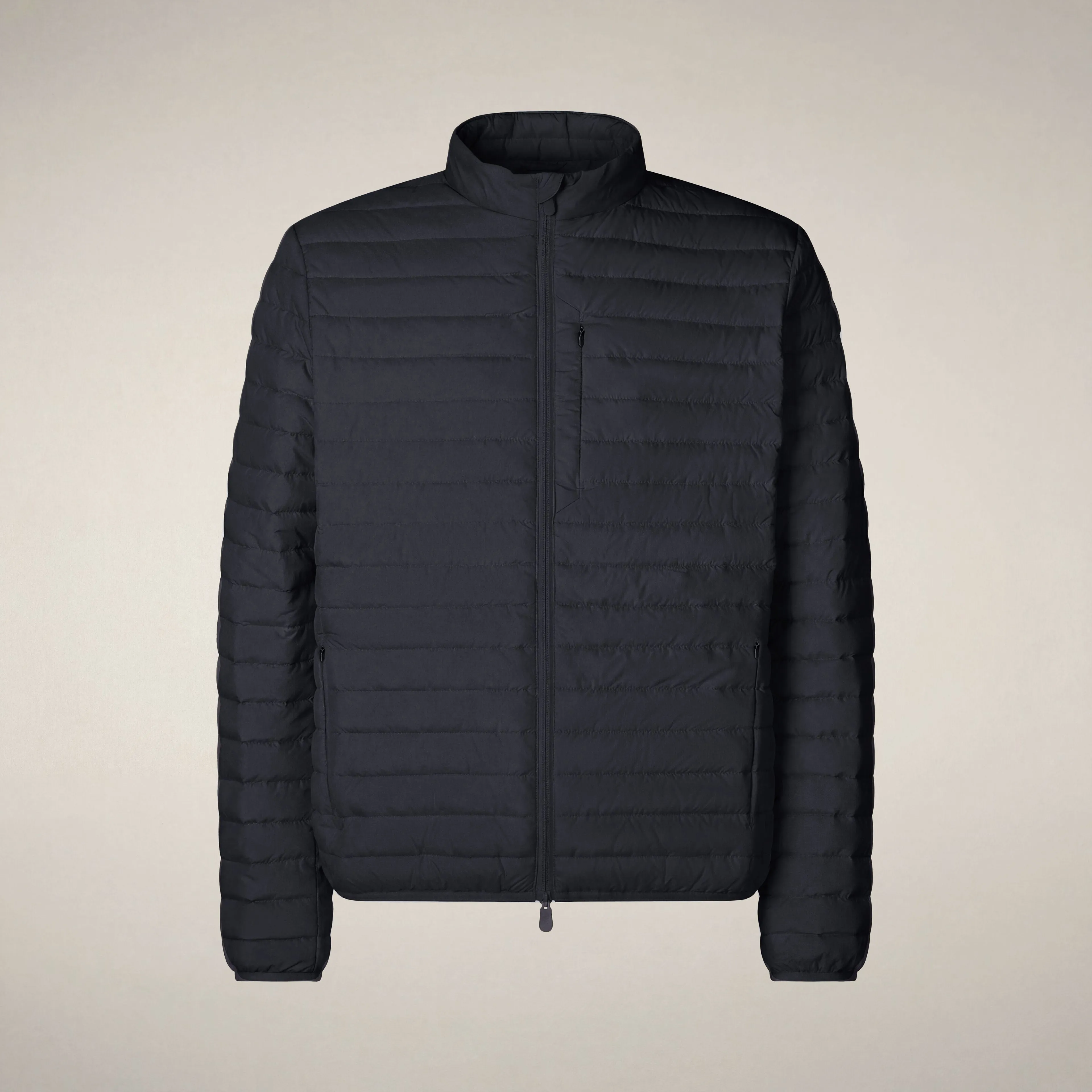 Men's animal free puffer jacket cole in blue black sold by Save The Duck product image thumbnail 3