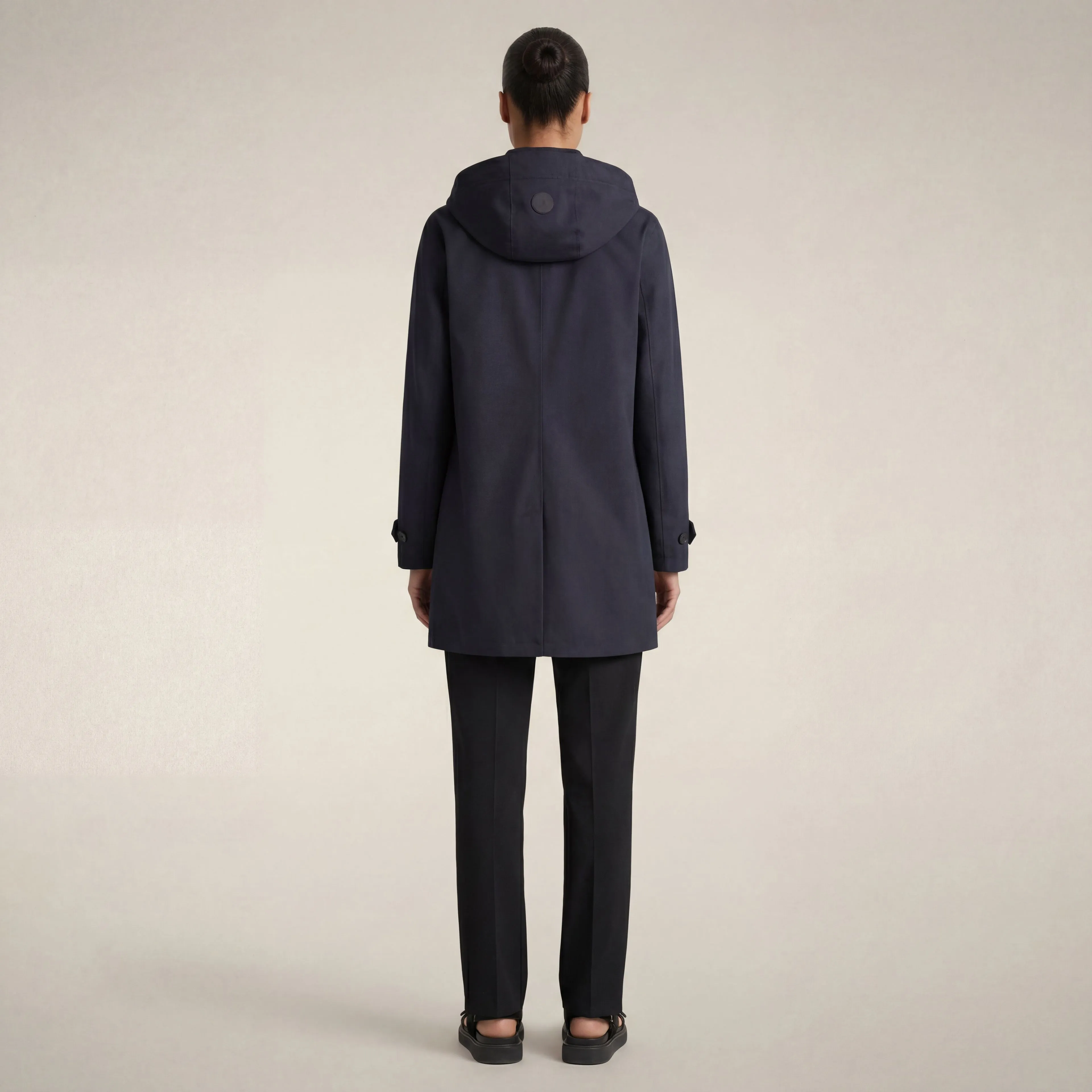 Women's hooded coat april in blue black sold by Save The Duck product image thumbnail 2