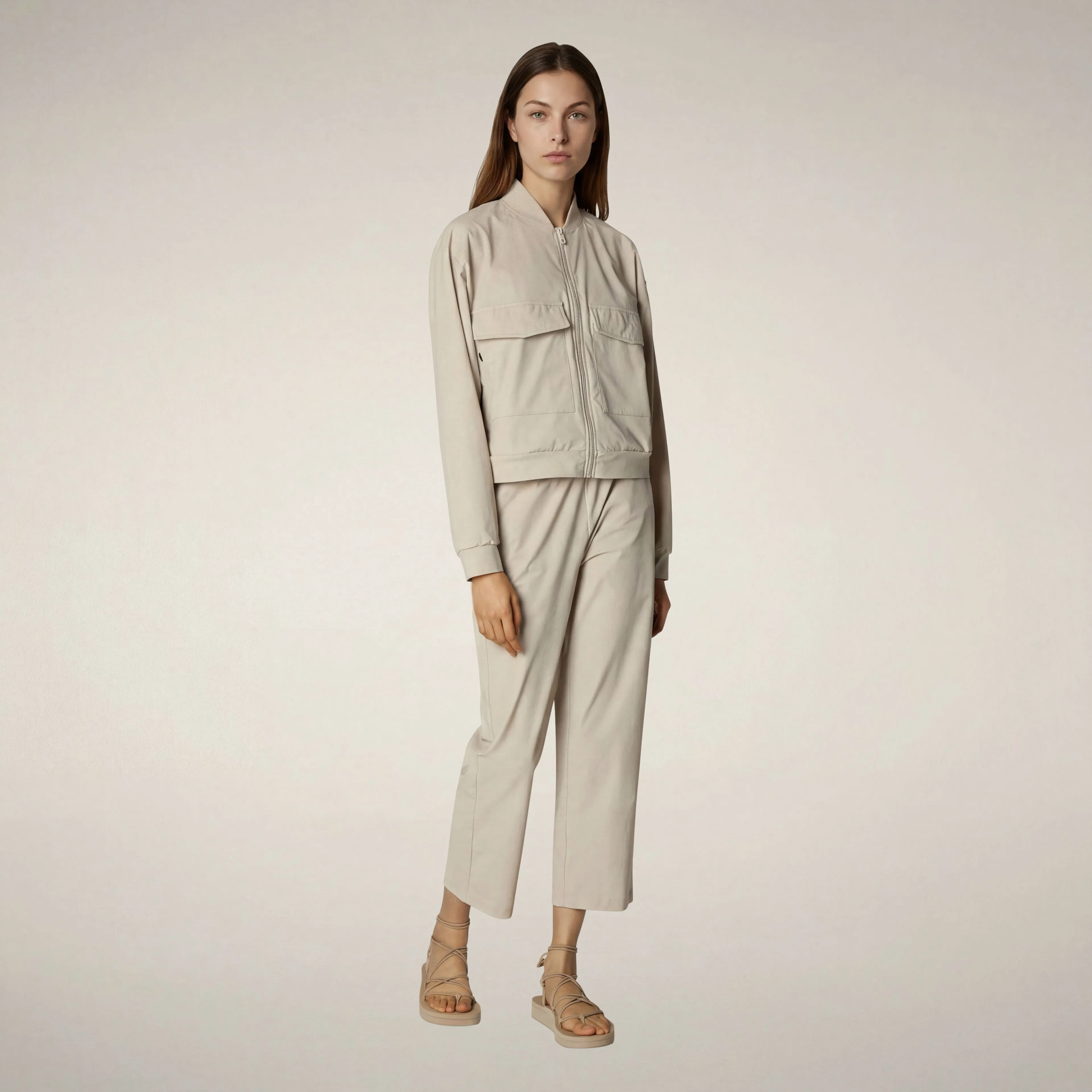 Women's pants milan in rainy beige sold by Save The Duck