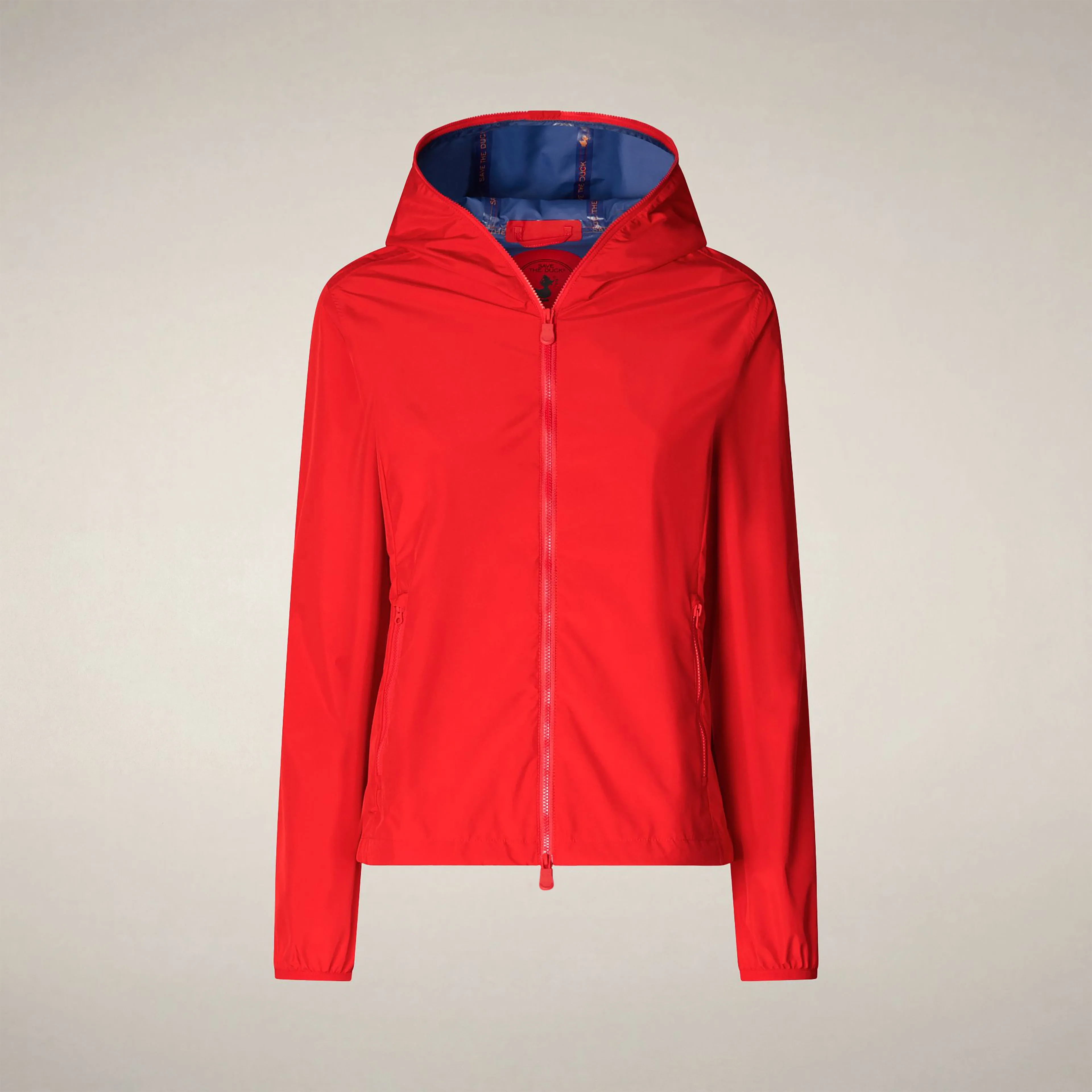 Women's hooded jacket stella in jack red sold by Save The Duck product image thumbnail 3