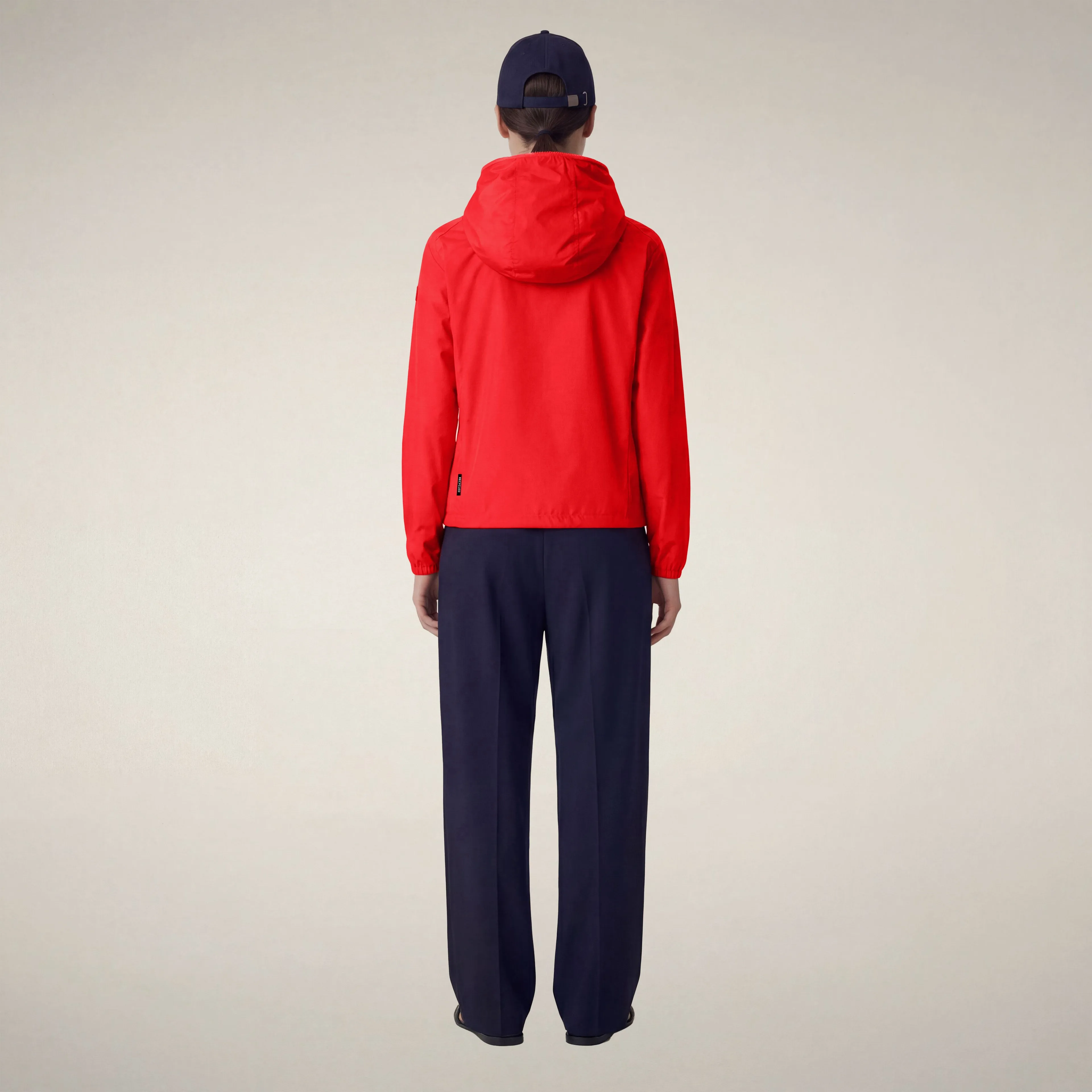 Women's hooded jacket stella in jack red sold by Save The Duck product image thumbnail 2