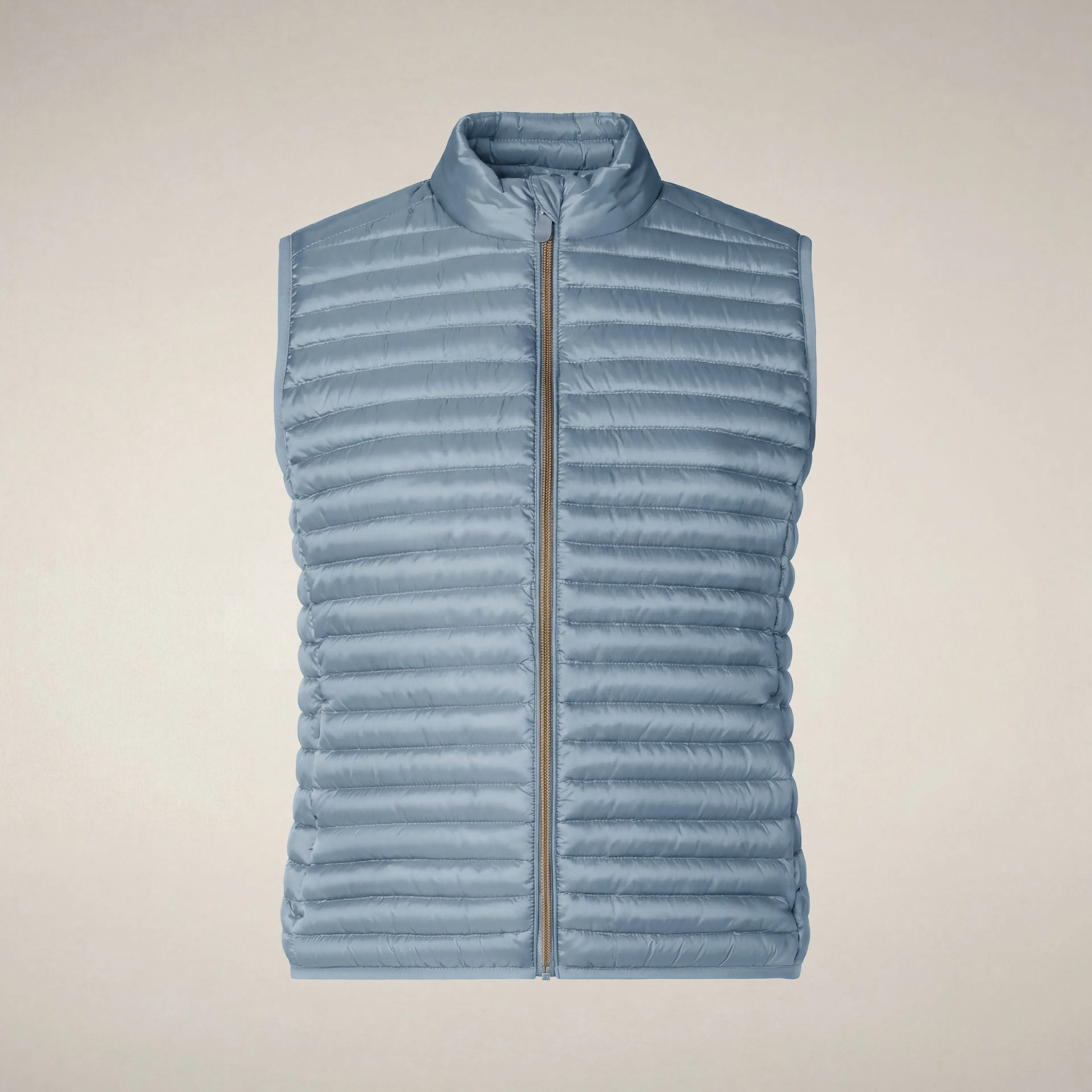 Women's Puffer Vest Arabella in Dusty Blue sold by Save The Duck product image thumbnail 3