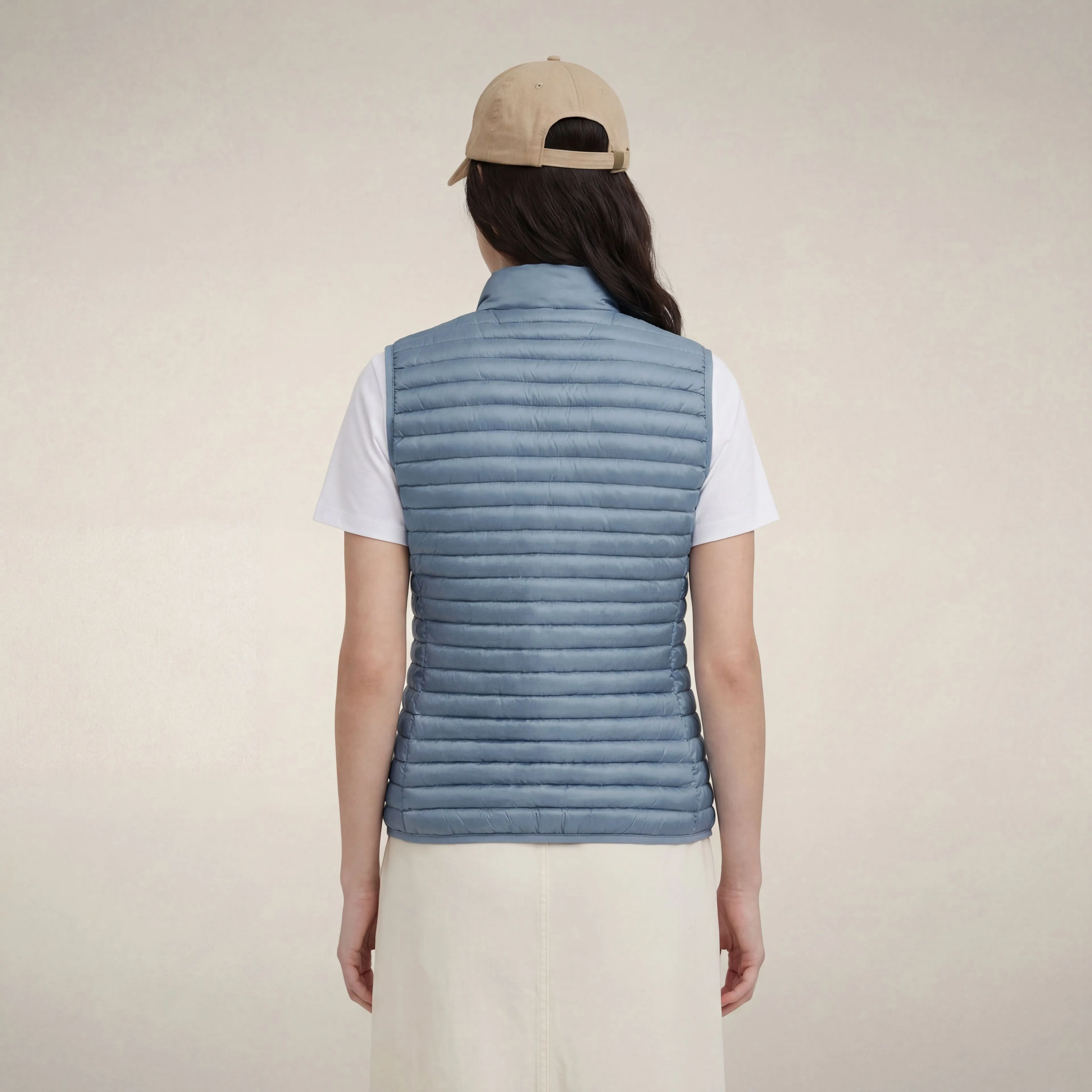 Women's Puffer Vest Arabella in Dusty Blue sold by Save The Duck product image thumbnail 2
