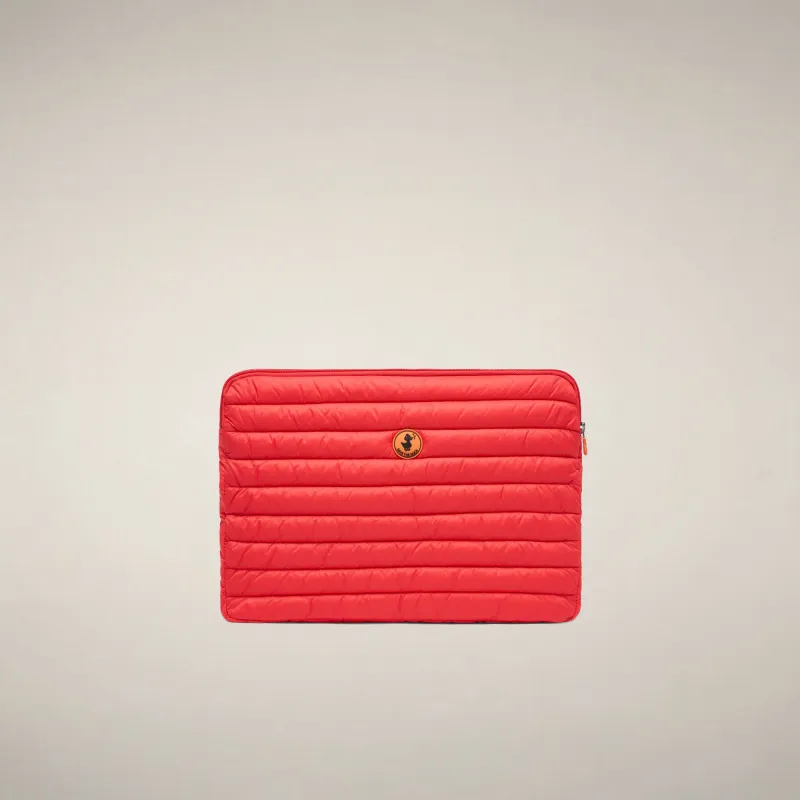 unisex pc case vesta in jack red made by Save The Duck
