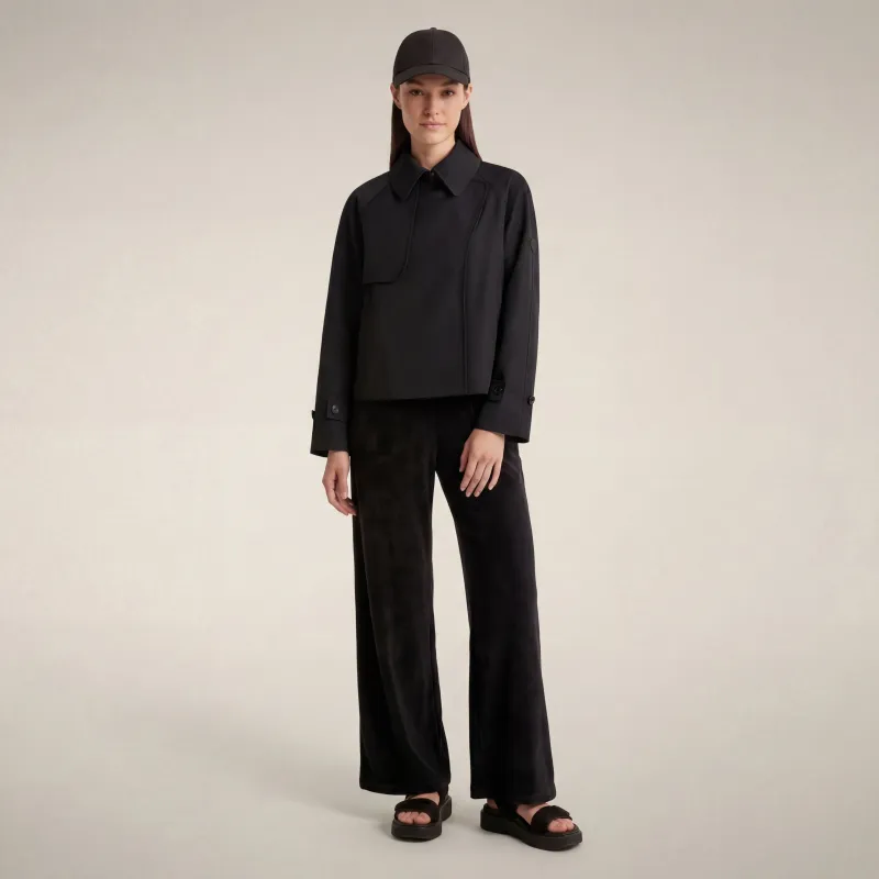 Women's raincoat greta in black made by Save The Duck