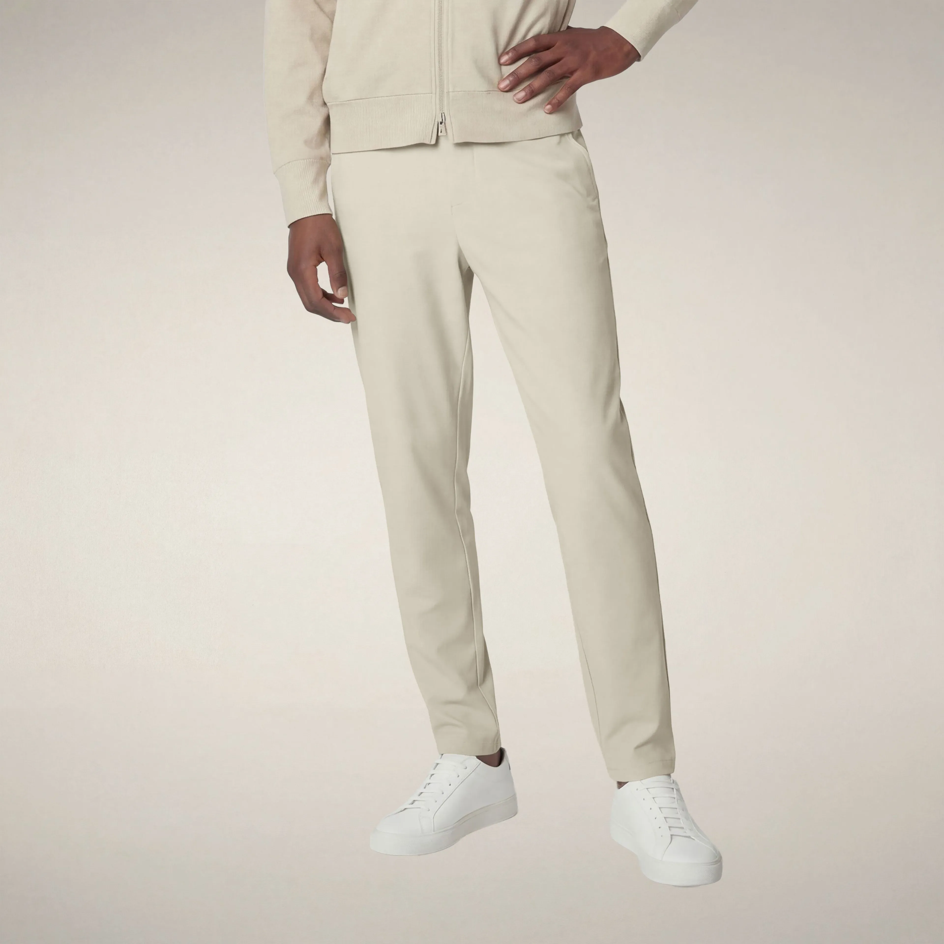 Men's Slim Fit Chino Pants Steve in Rainy Beige - FYI sold by Save The Duck product image thumbnail 5